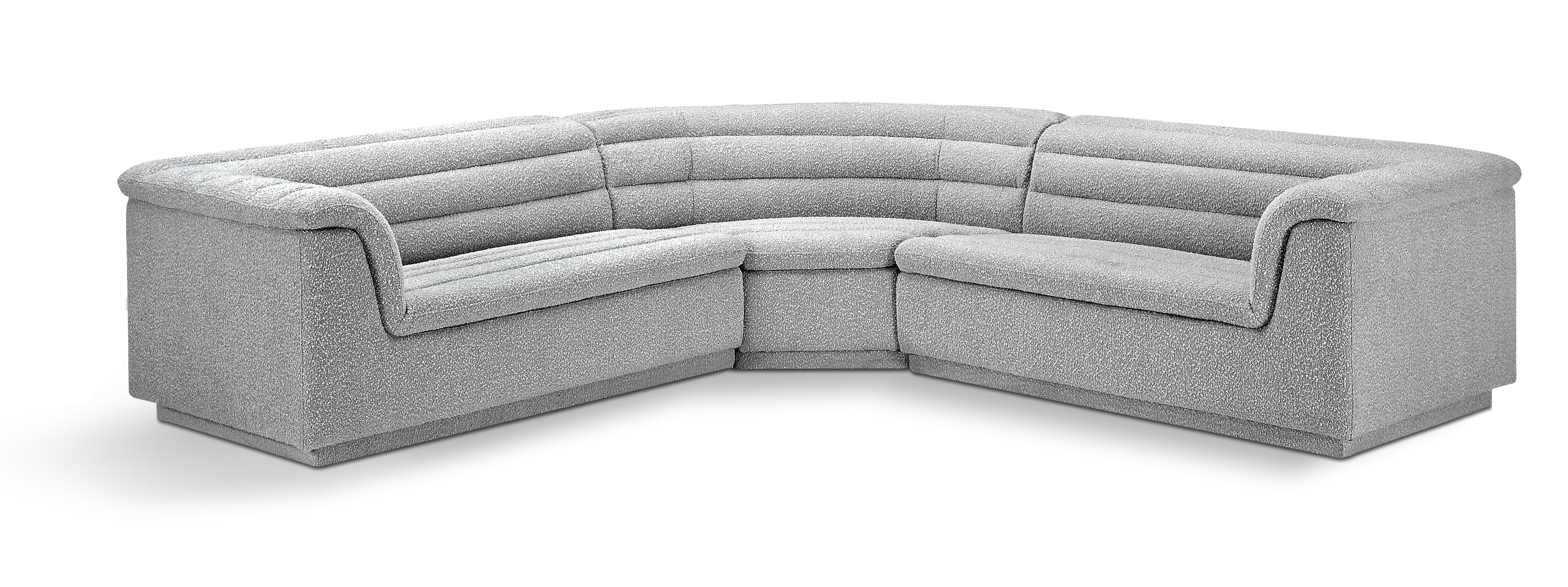 Cascade - Boucle Modular Sectional - Gray