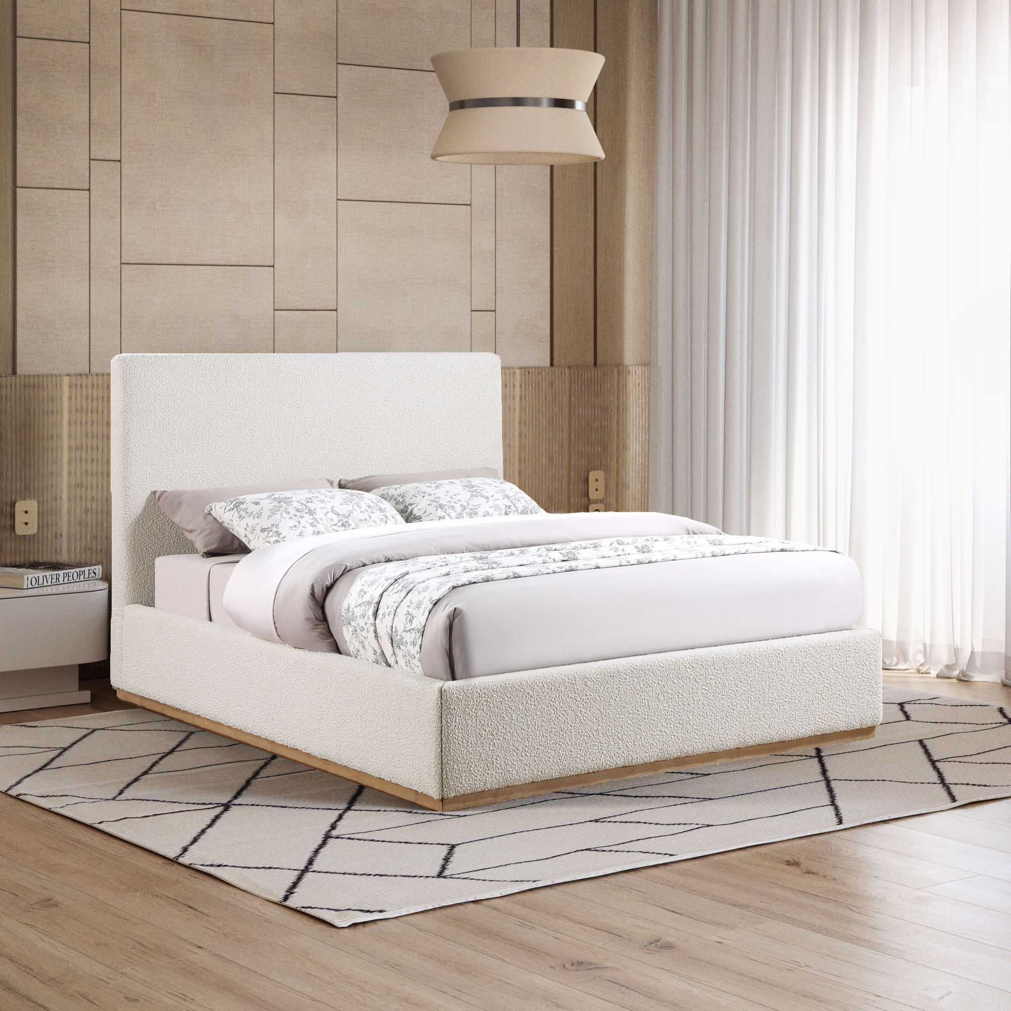 Monaco - Queen Bed - Cream