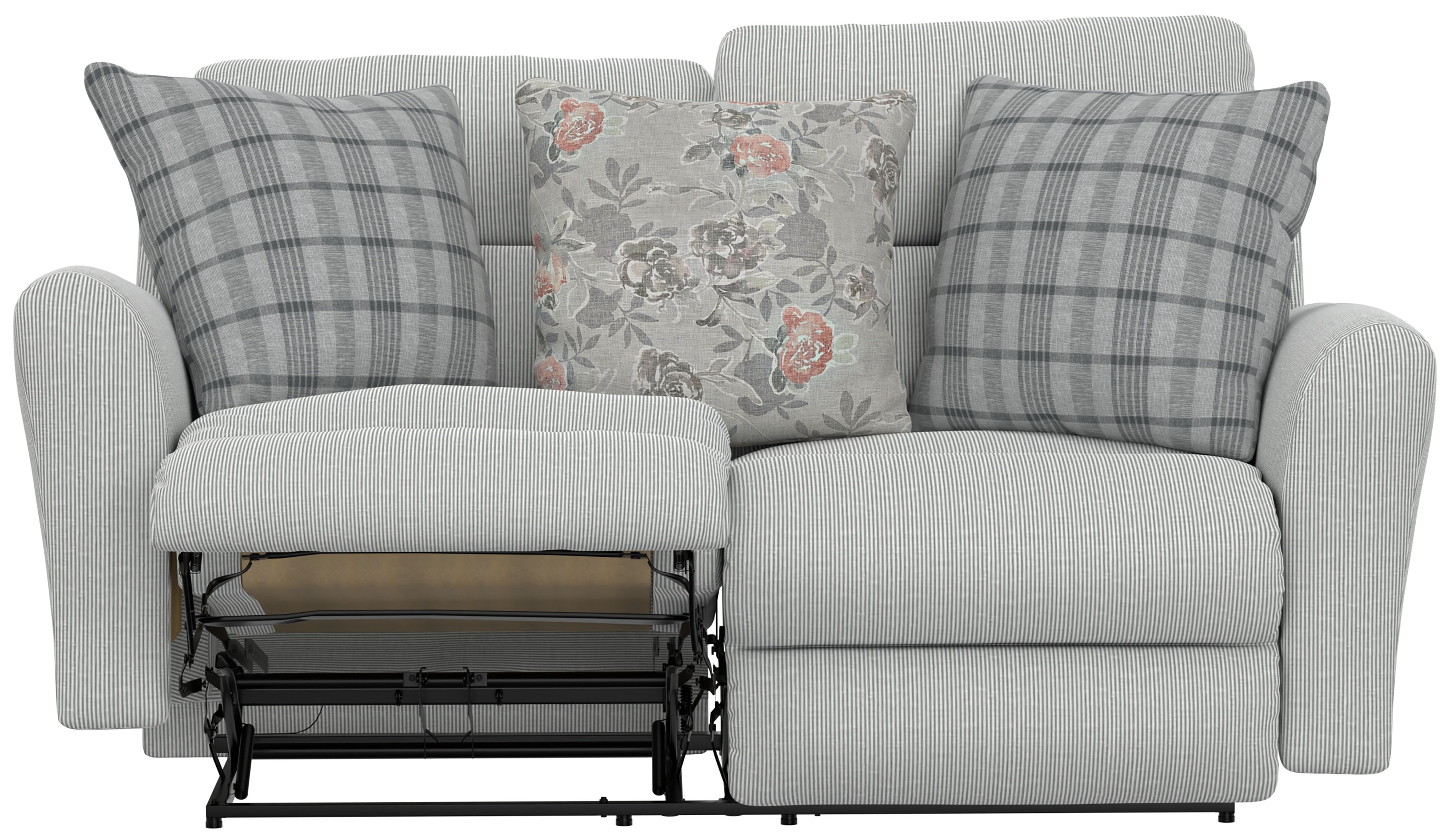 Chappy - Lay Flat Reclining Loveseat - Pebble
