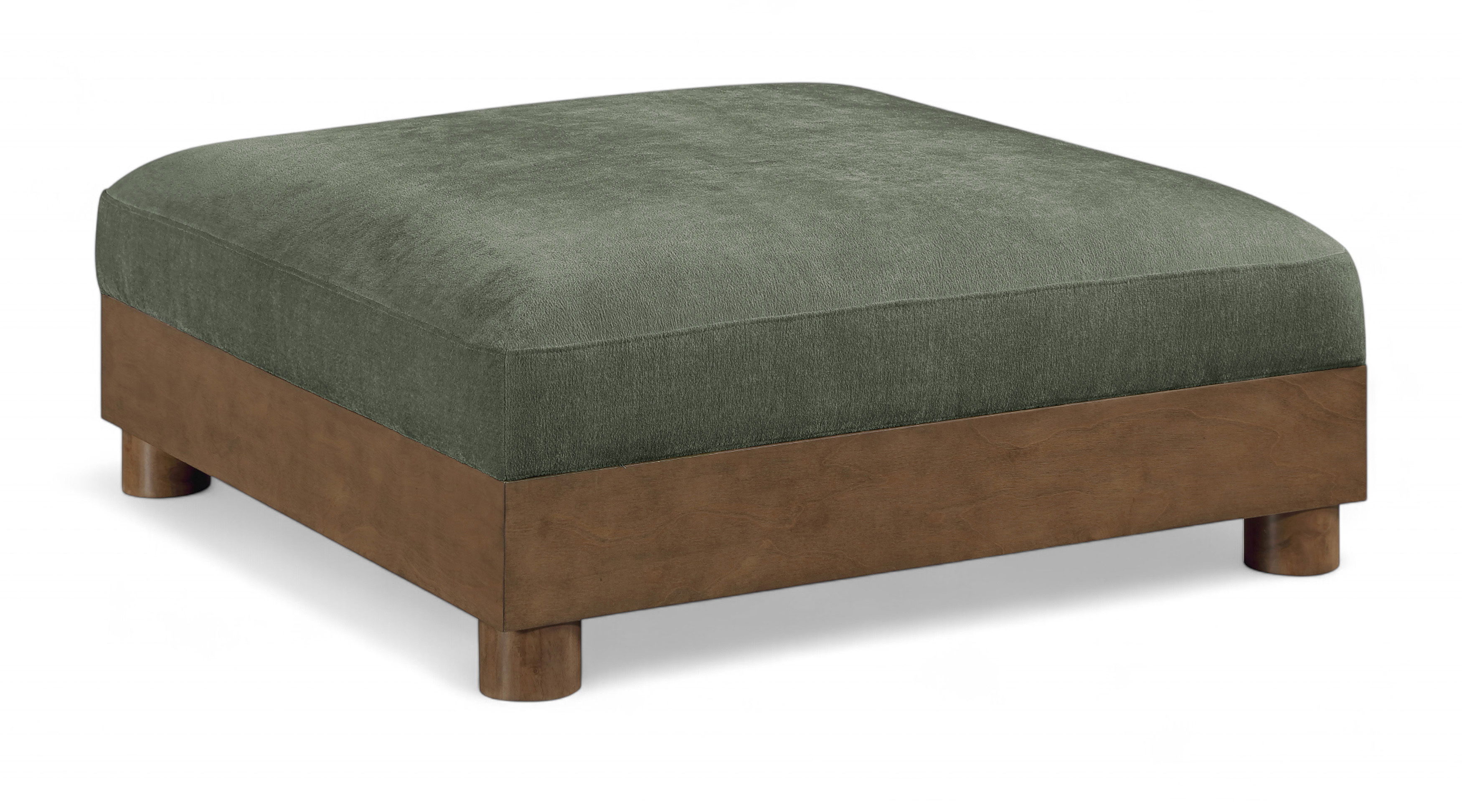 Chenille Fabric Upholstered Modular Ottoman