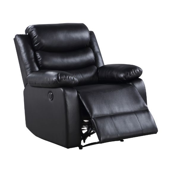 Eilbra - Power Motion Recliner - Black Synthetic Leather, black, view 2