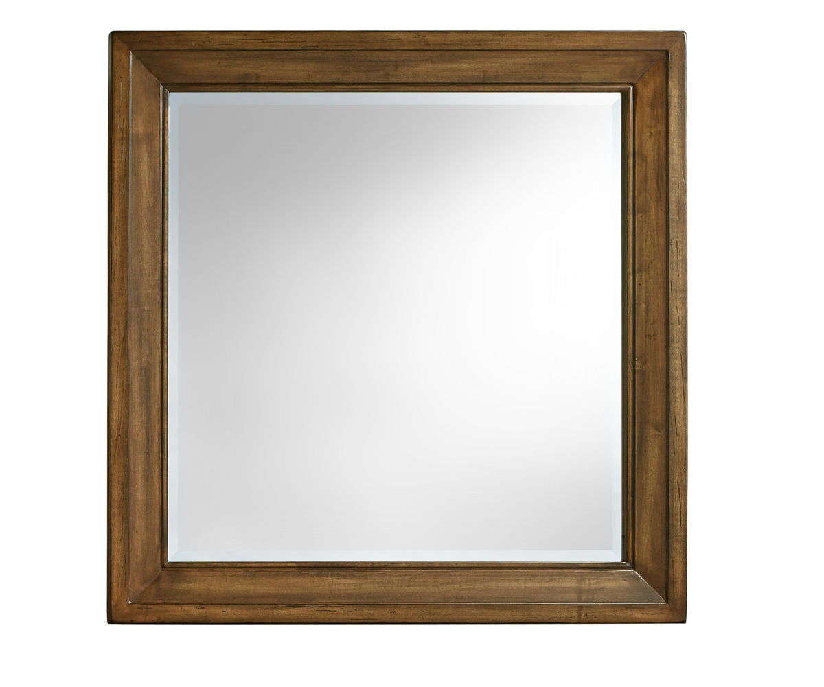 Vaughan-Bassett Maple Road - Landscape Mirror With Beveled Glass - Antique Amish