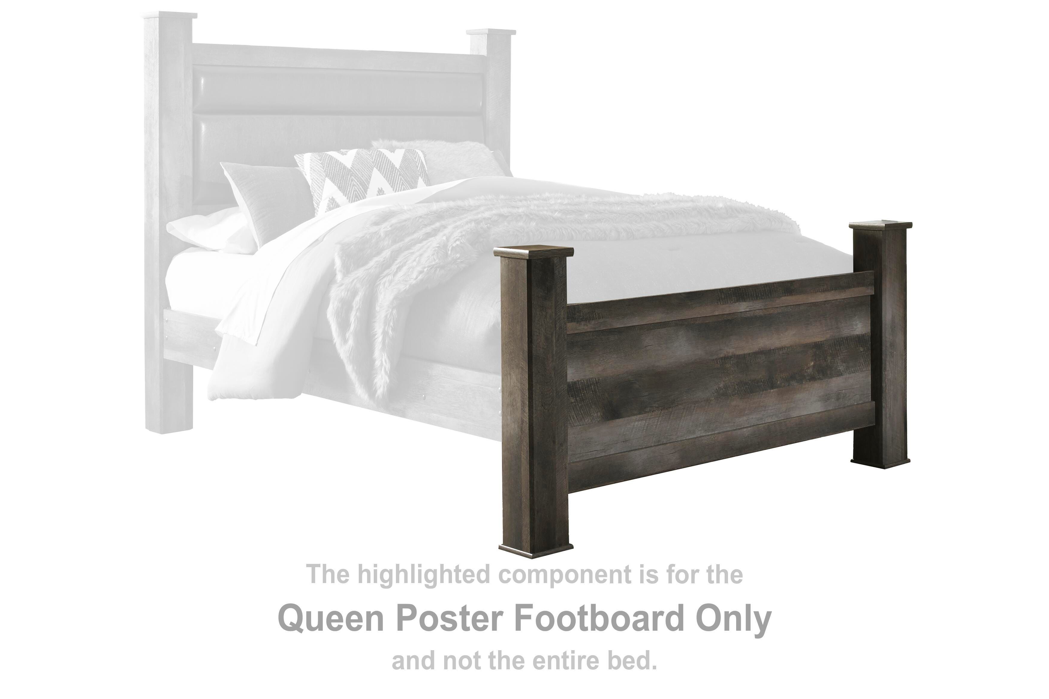 Wynnlow – Queen Poster Footboard – Gray