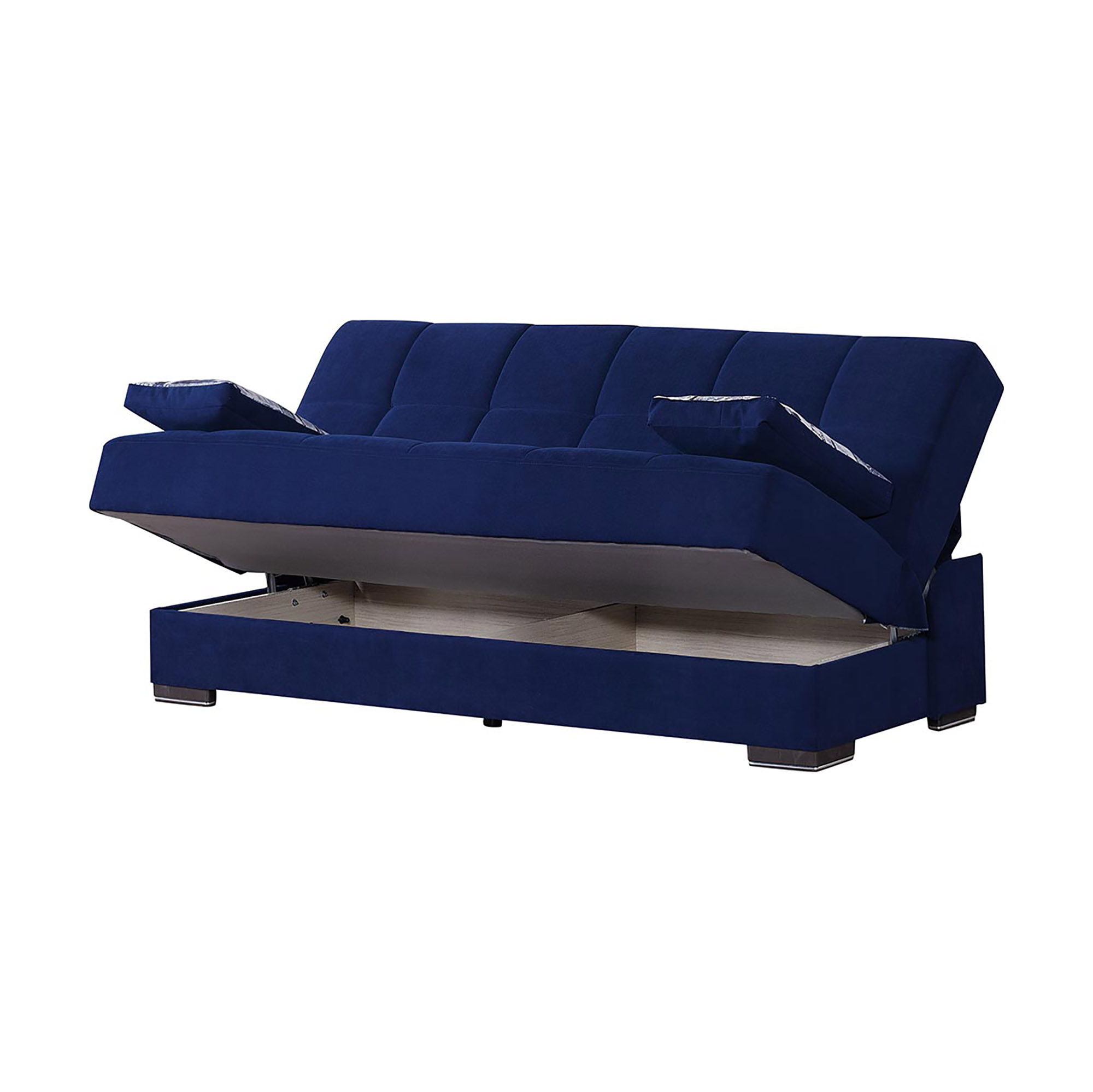 Ottomanson Solo Convertible Sofa Bed With Storage Blue New Lots Furniture Online Store