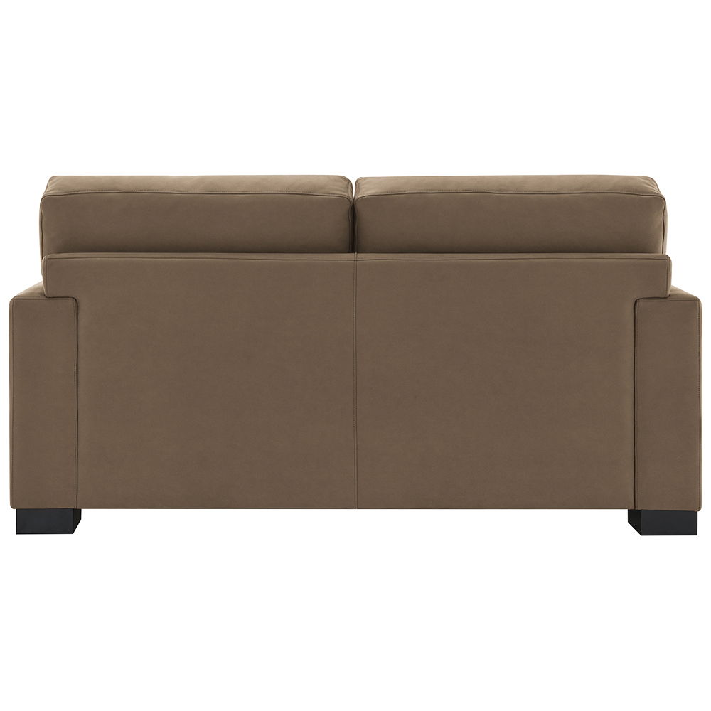 Darya - Loveseat With 3 Pillows - Brown Suede Fabric, light brown, view 3