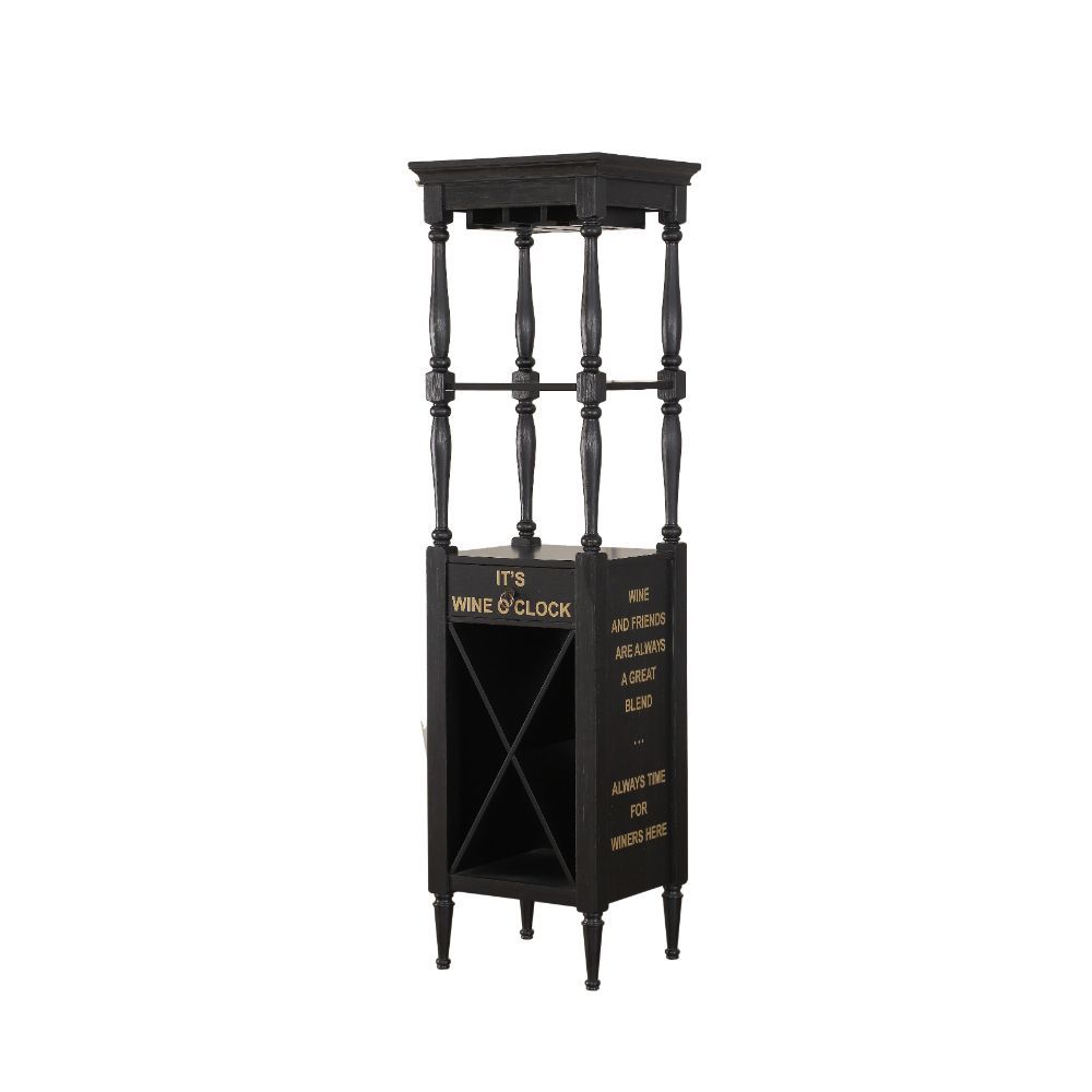 Anthony - Wine Cabinet - Black, black