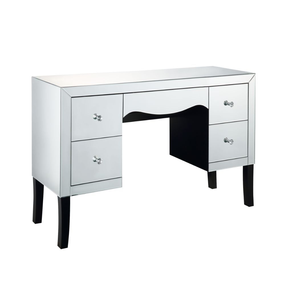 Dominic - Vanity Desk - Mirrored, silver