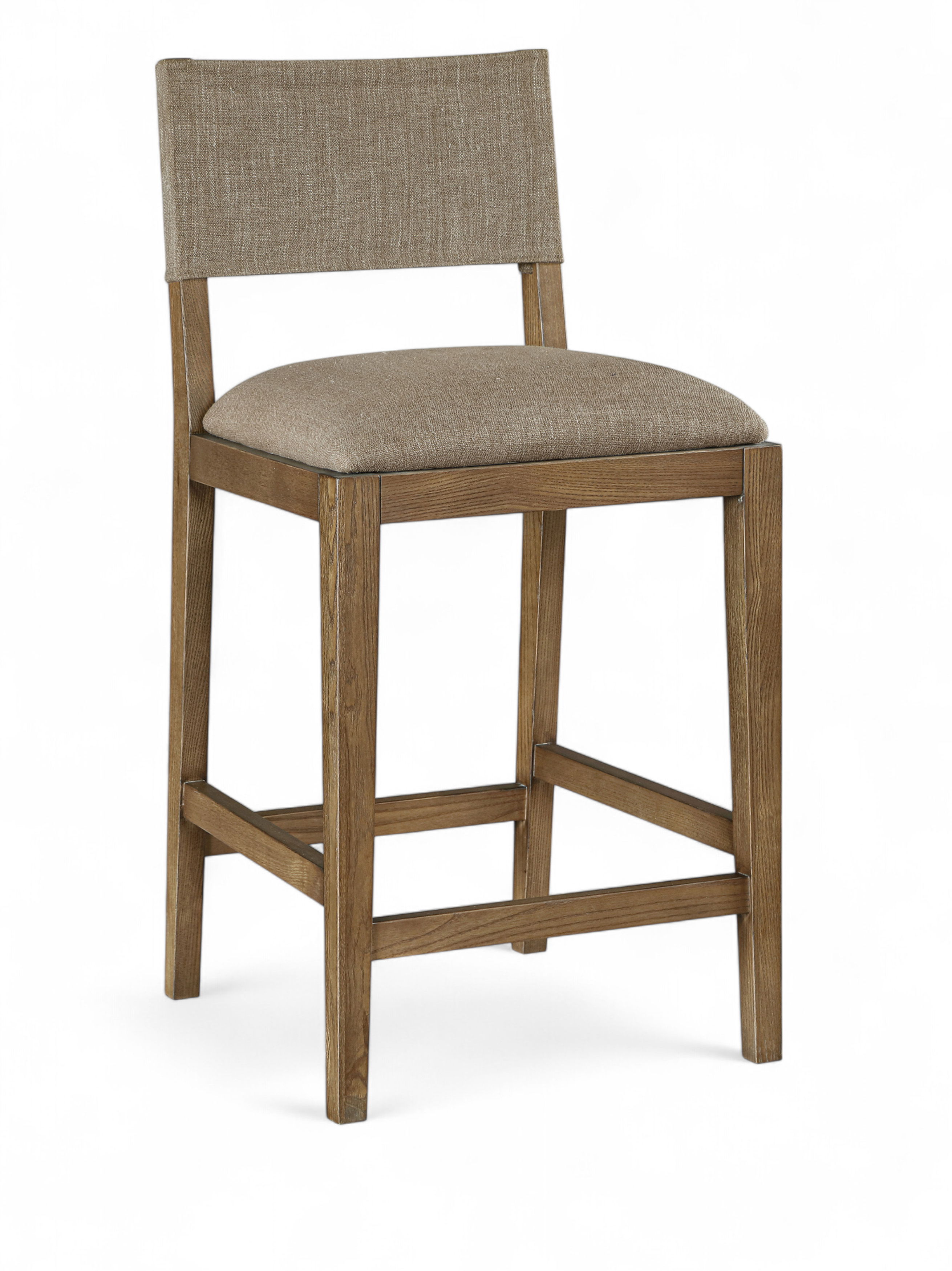 Avon - Linen Textured Performance Fabric Counter Stool - Brown