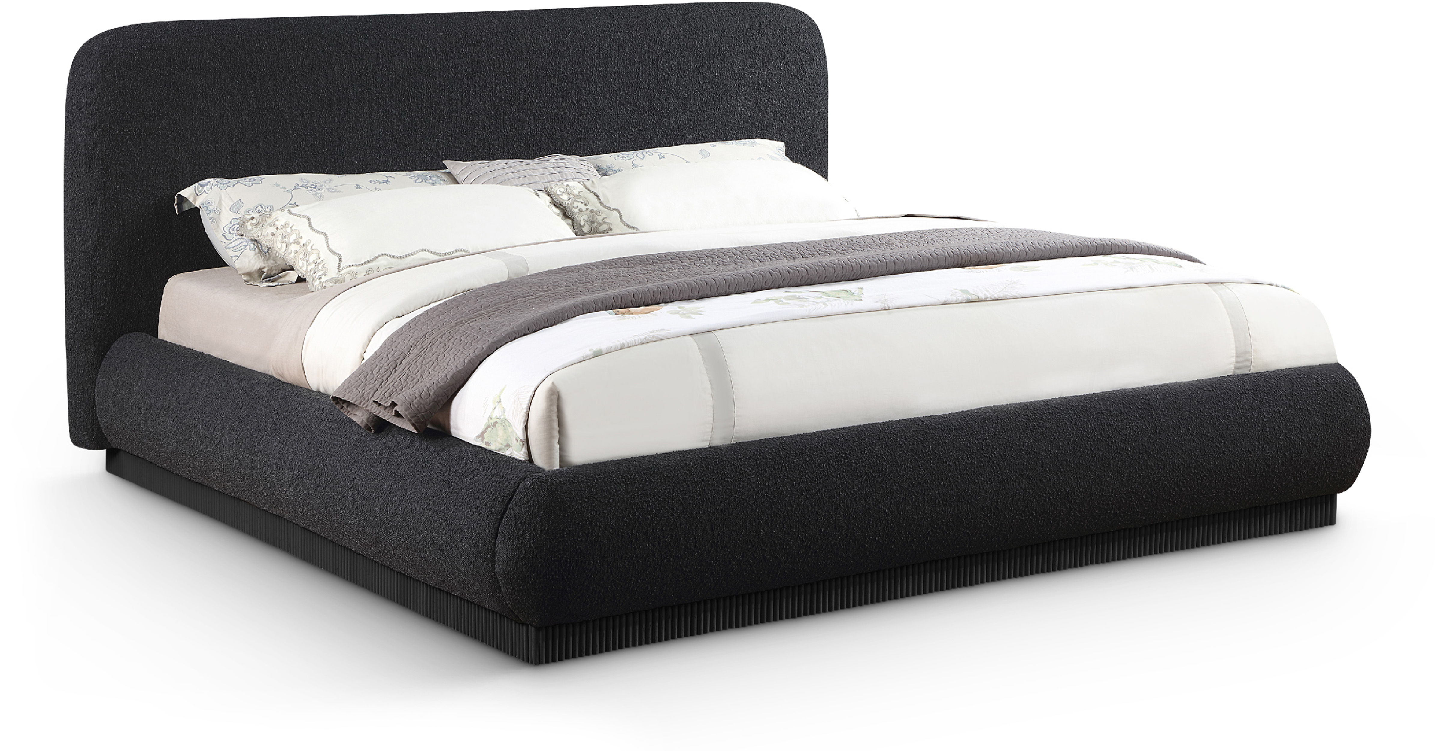 Rigby - King Bed With Black Base - Black