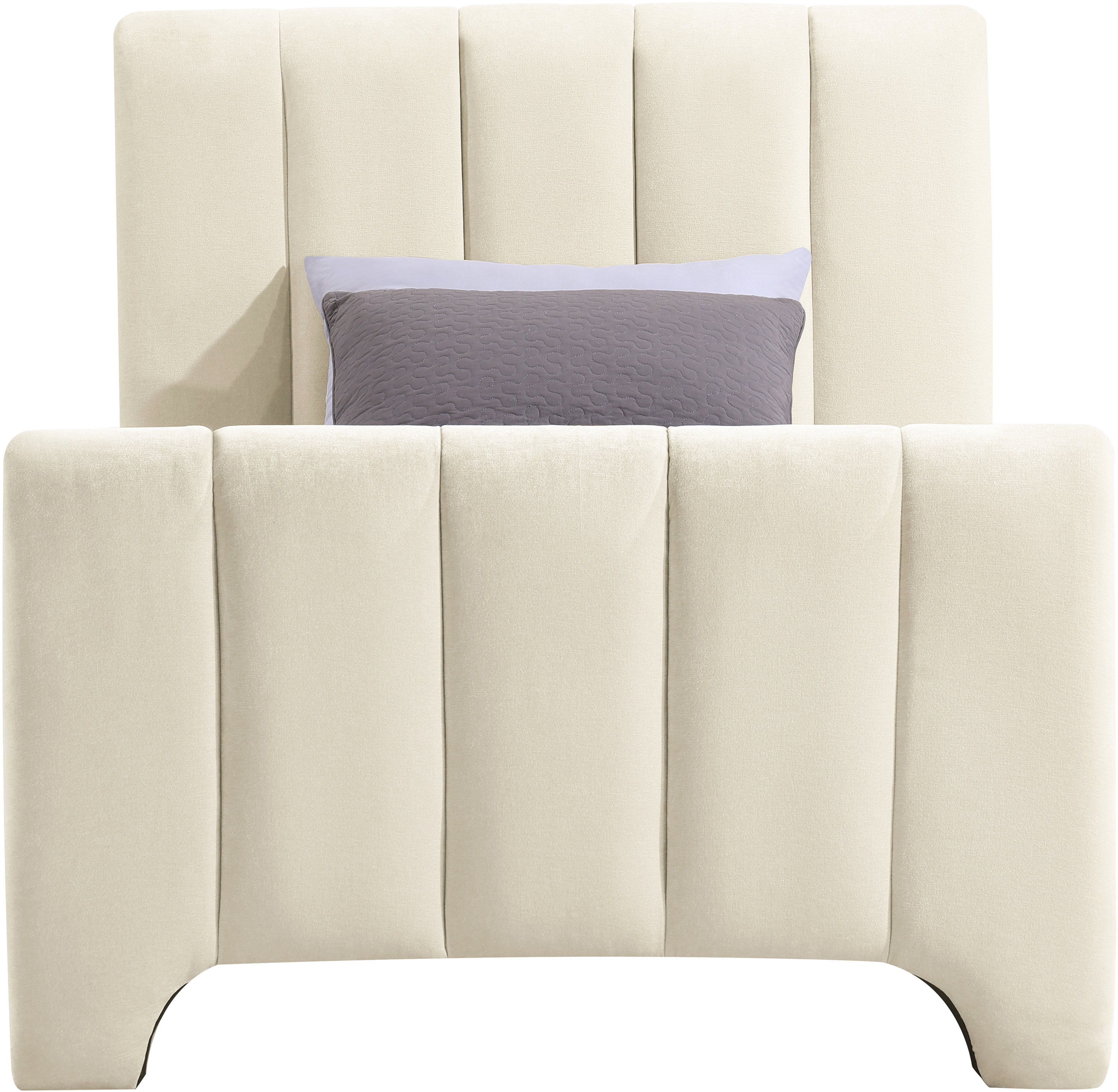 Camila - Twin Bed - Beige