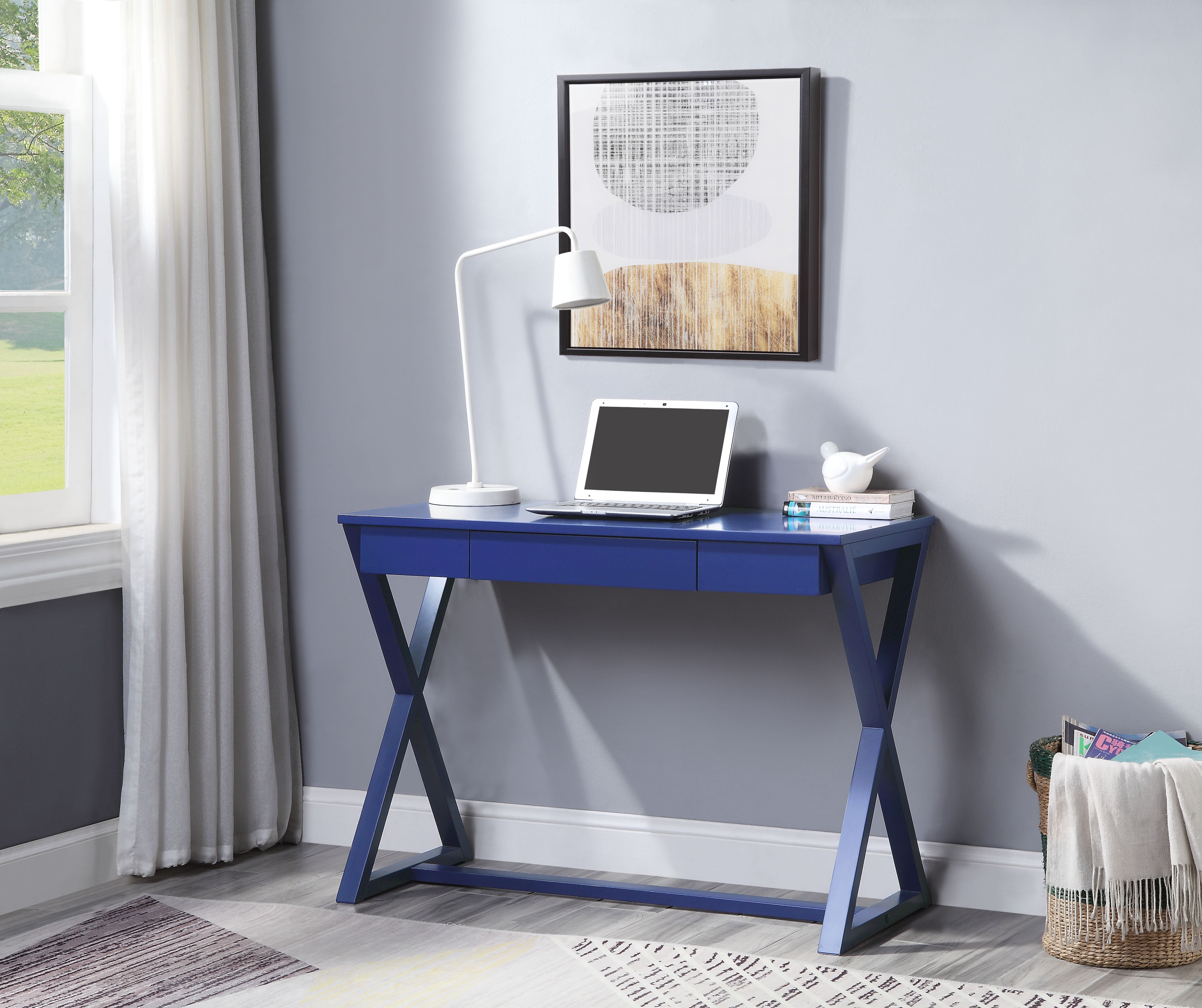 Nalo - Writing Desk (Same Ac00919) - Twilight Blue, blue