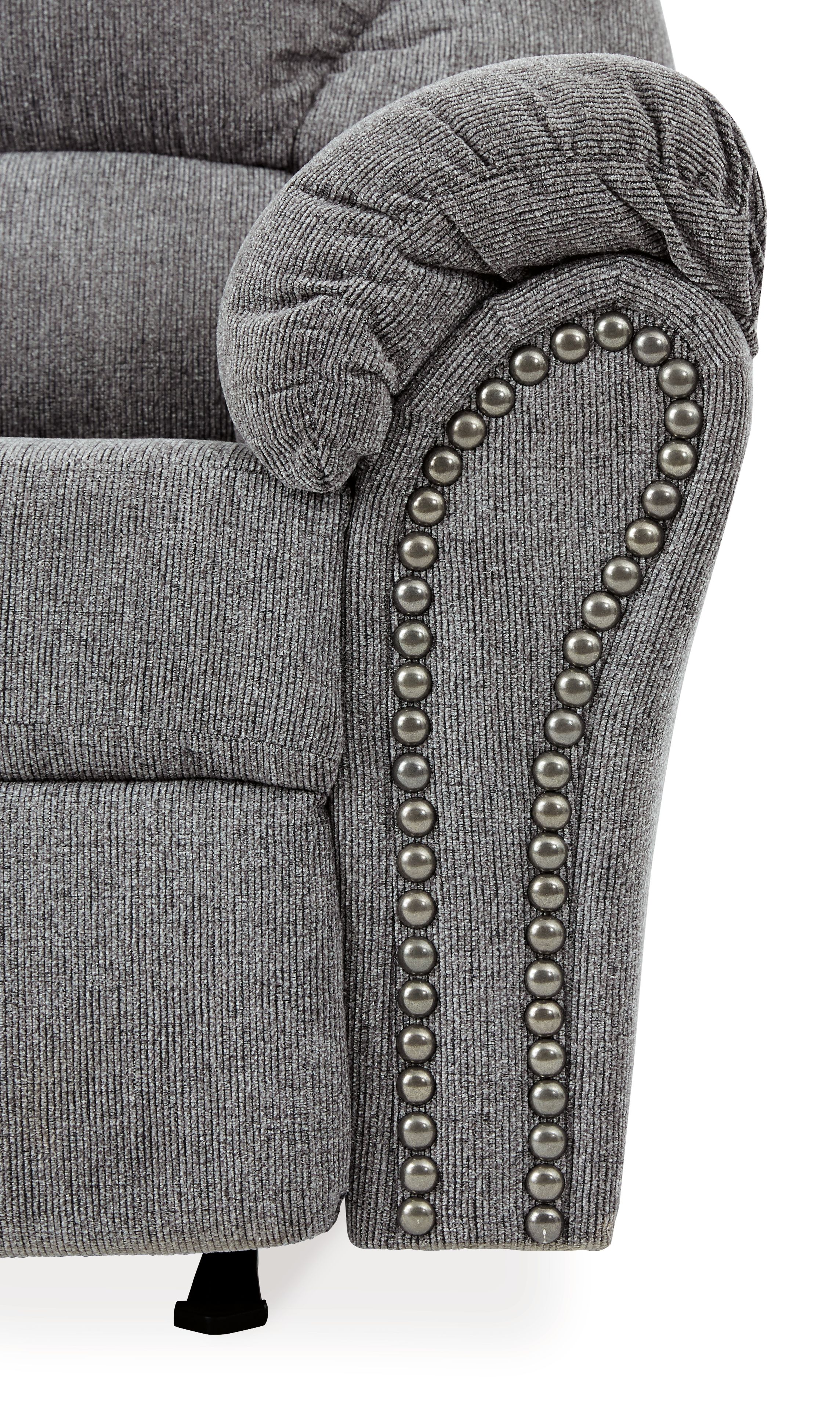 Ashley Furniture Allmaxx - Rocker Recliner - Pewter - Image 10