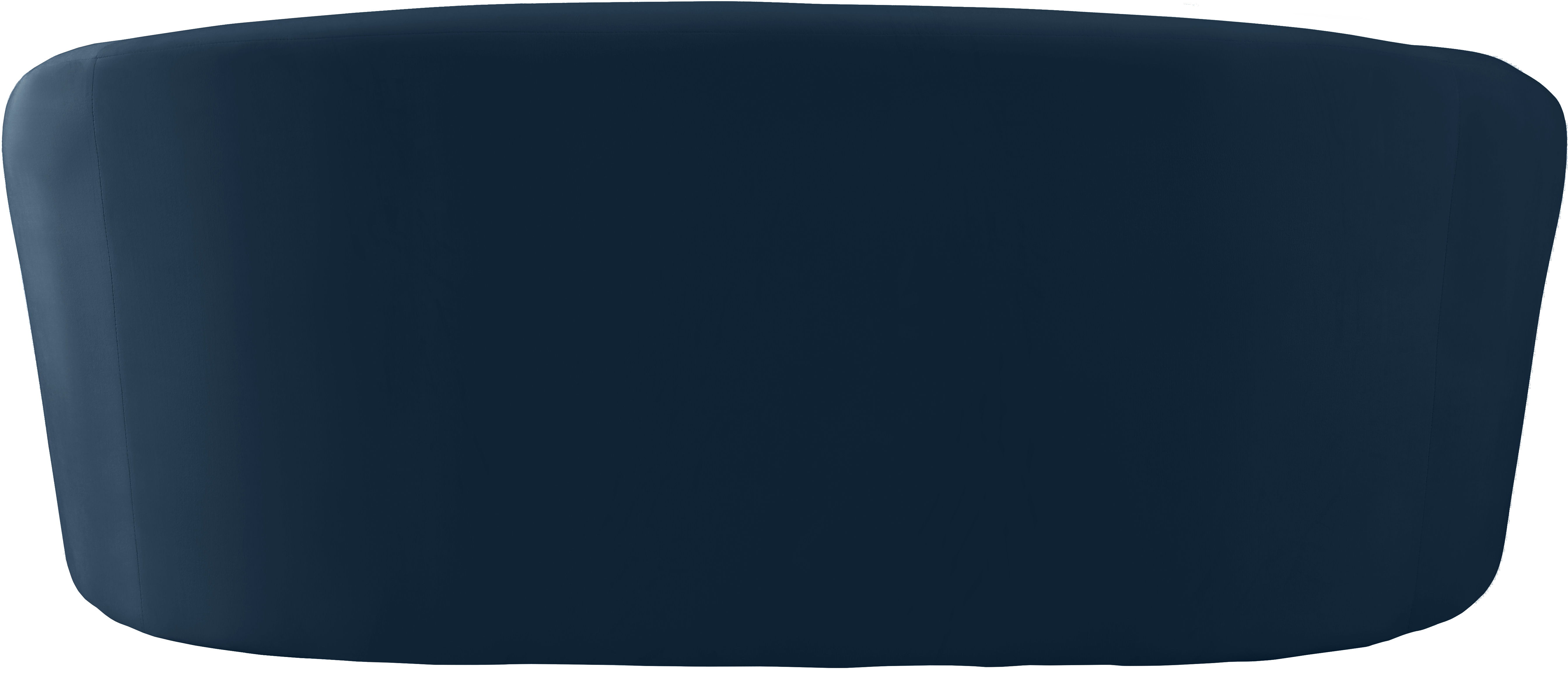 Riley - Velvet Loveseat - Navy
