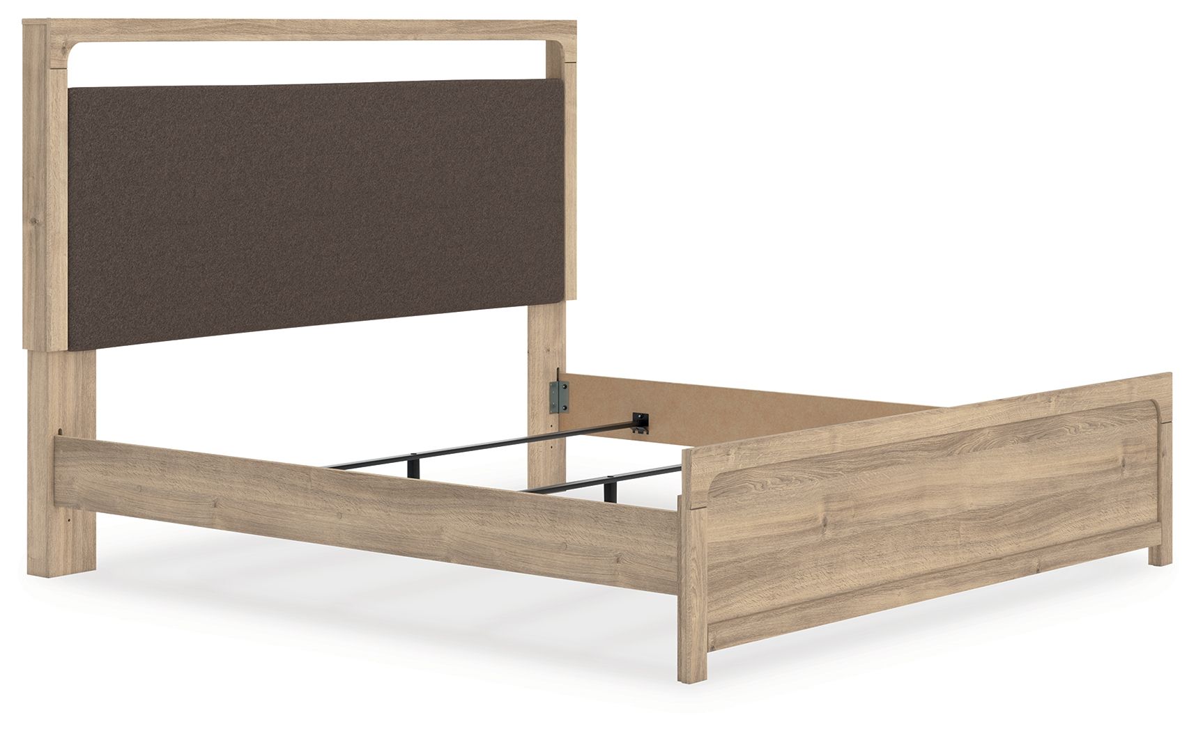Kinlanni - King Upholstered Panel Bed - Tan