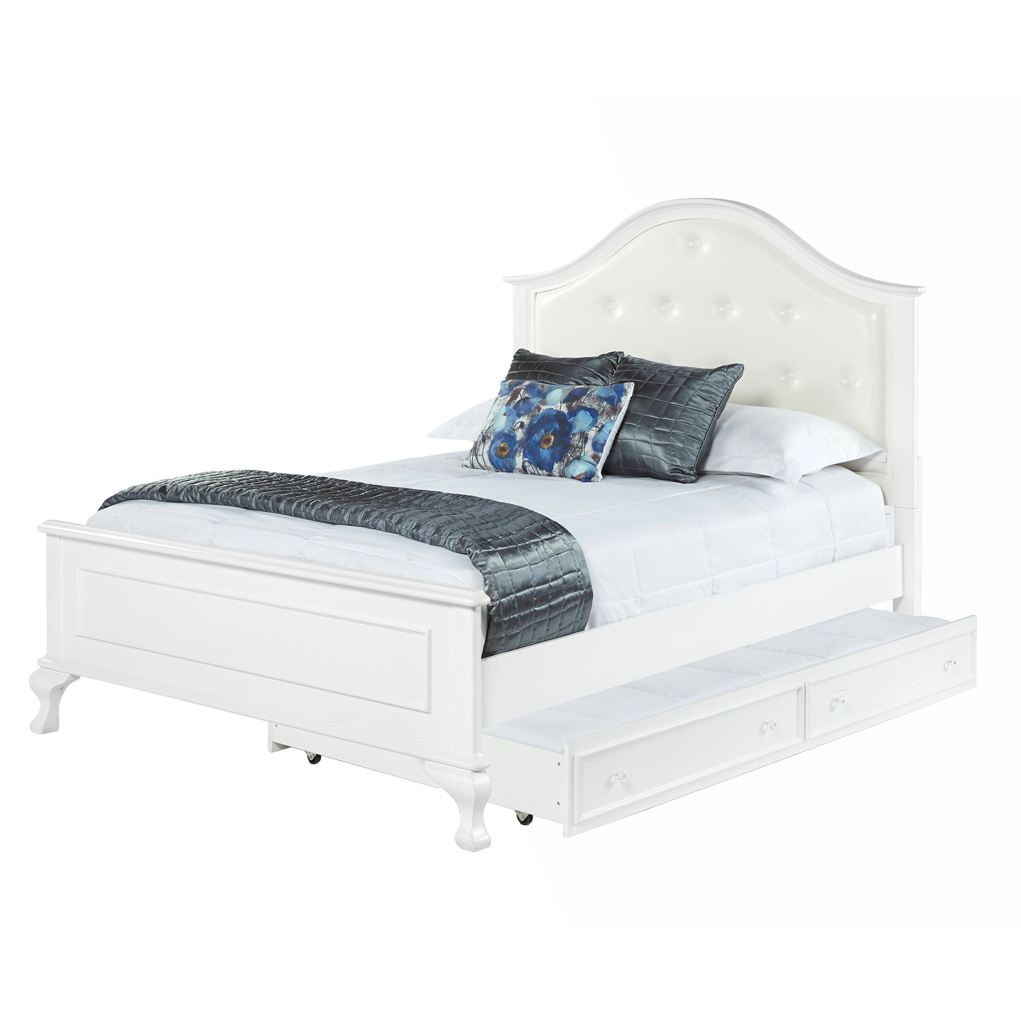Full Panel Bed With Trundle
