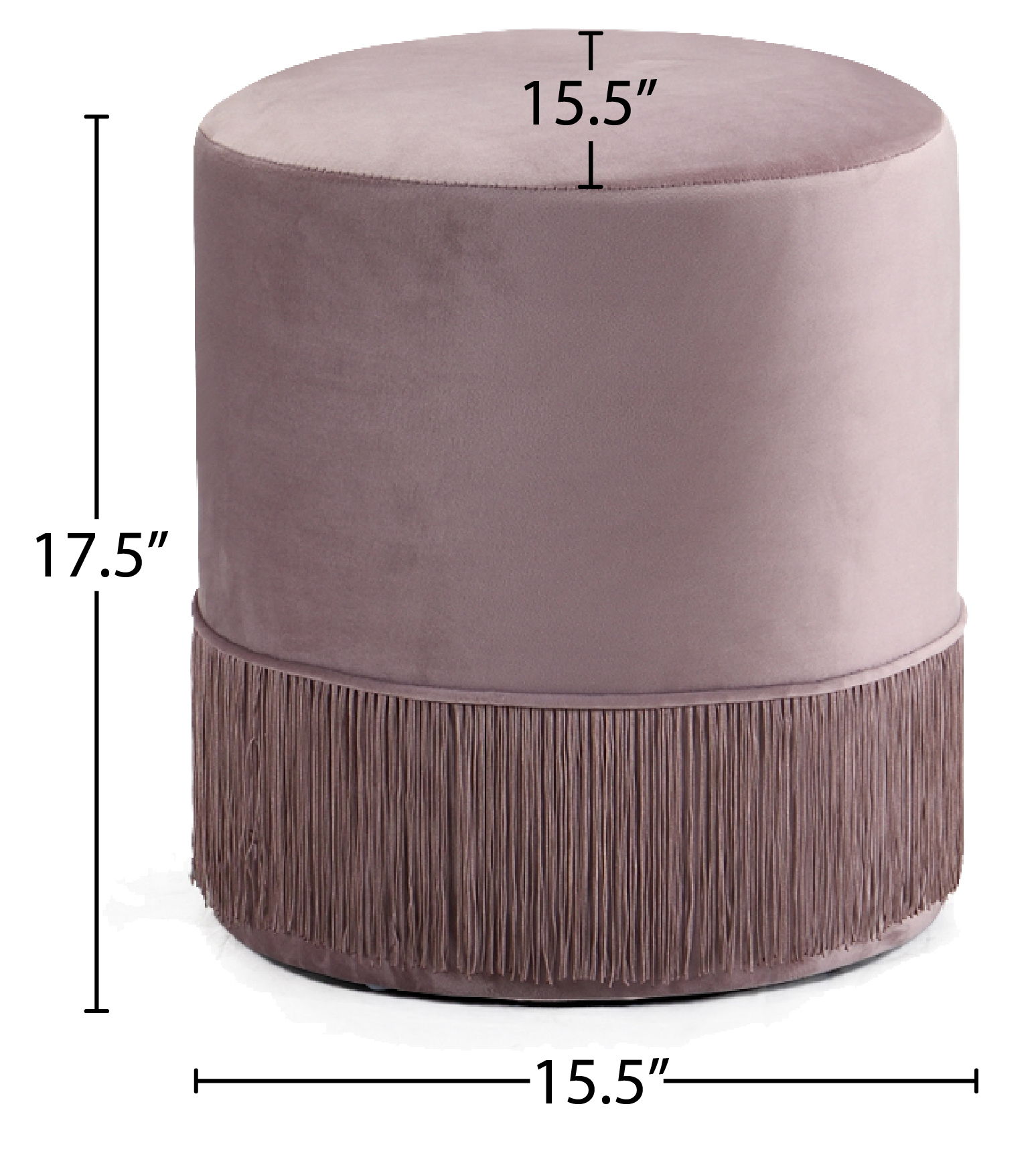 Teddy - Ottoman / Stool - Pink
