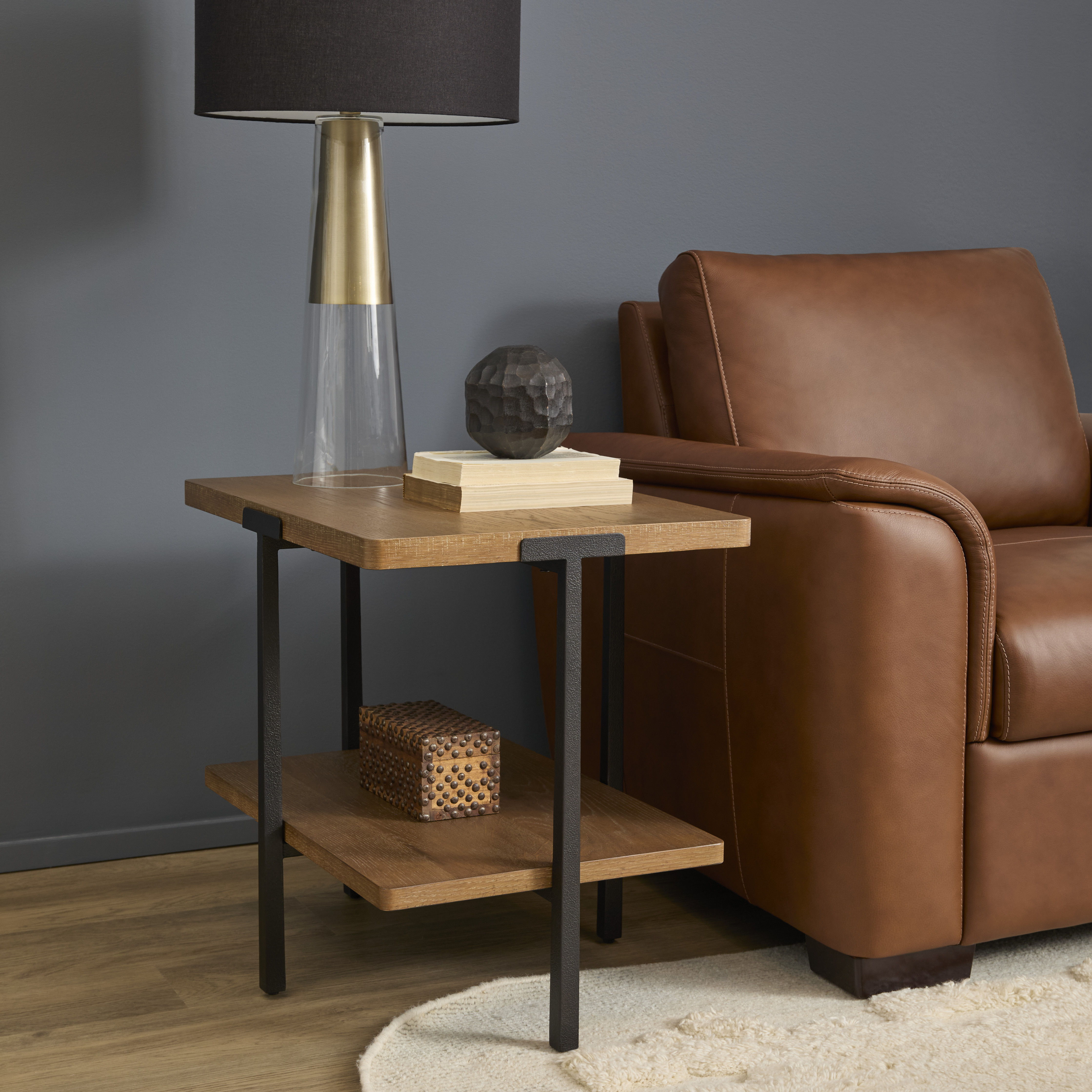 Millwork - End Table - Light Brown, light brown