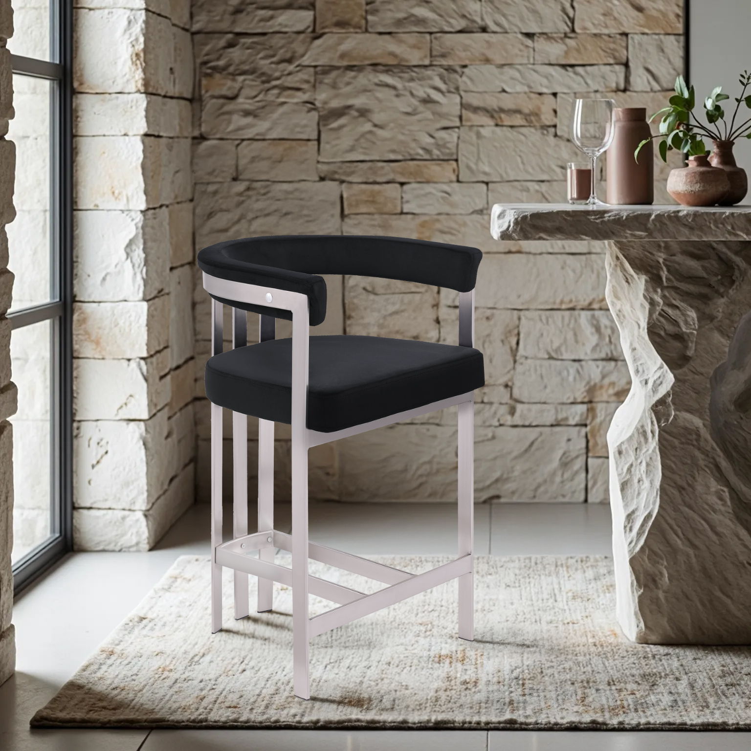 Marcello - Counter Stool (Set of 2) - Black