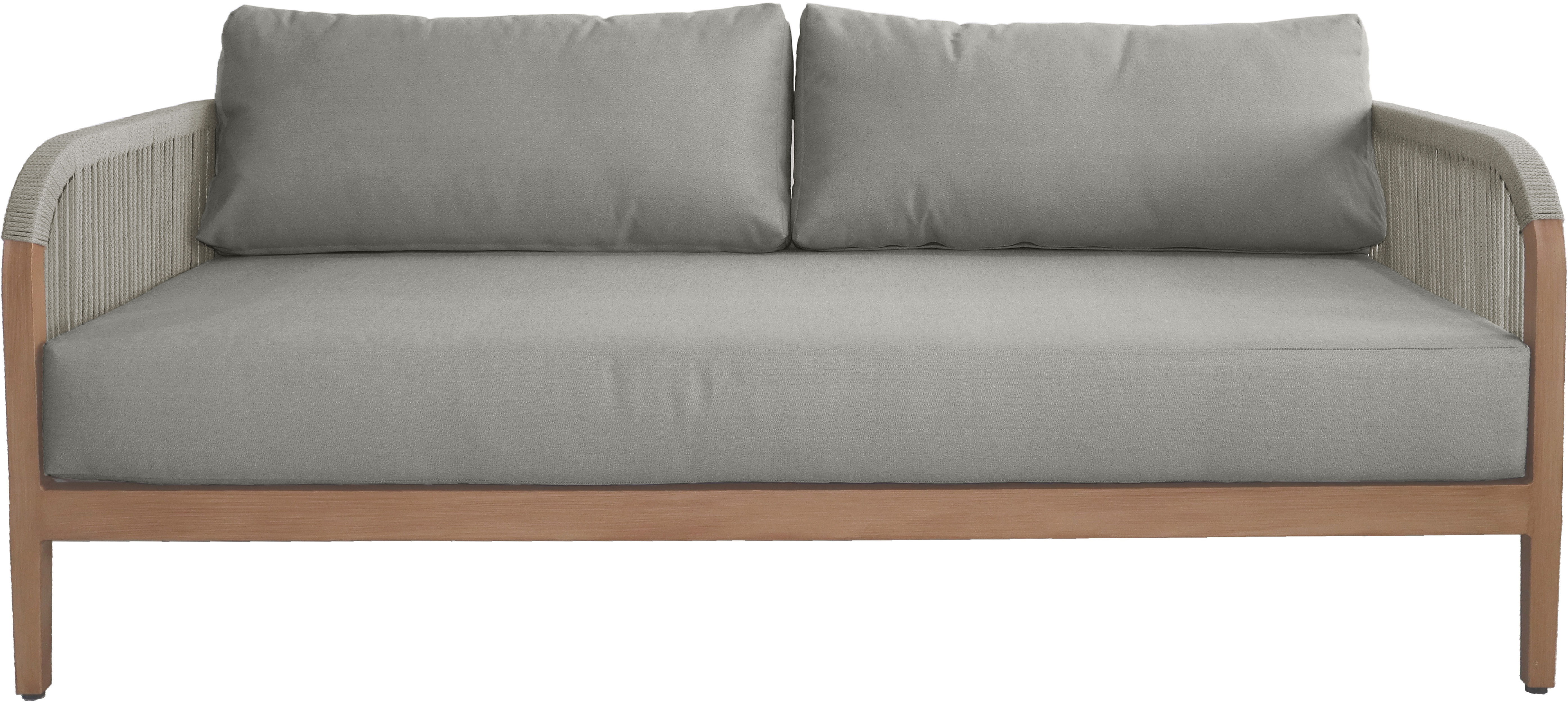 Maui - Water Resistant Outdoor Patio Loveseat - Gray
