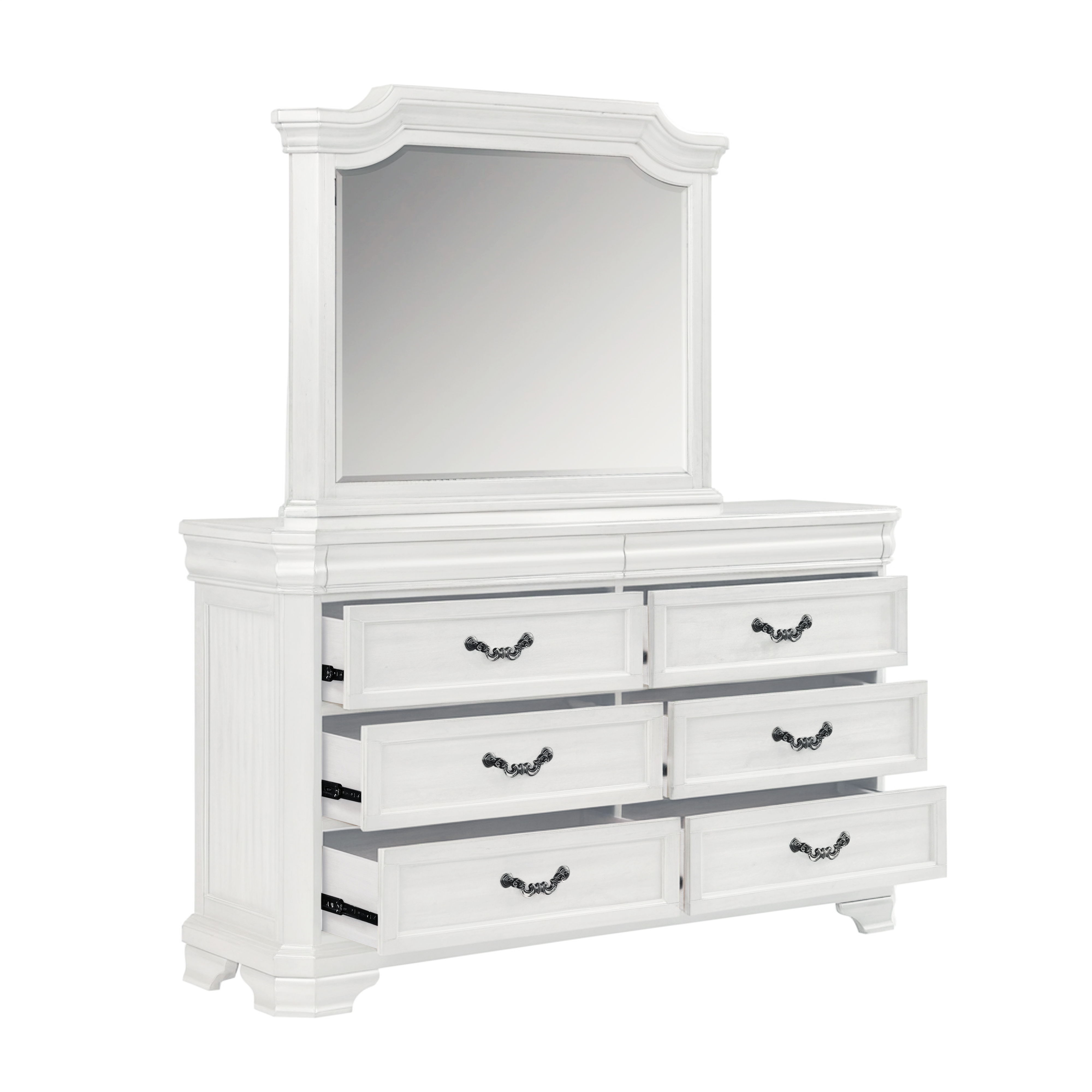 Lyndhurst - Dresser & Mirror - White