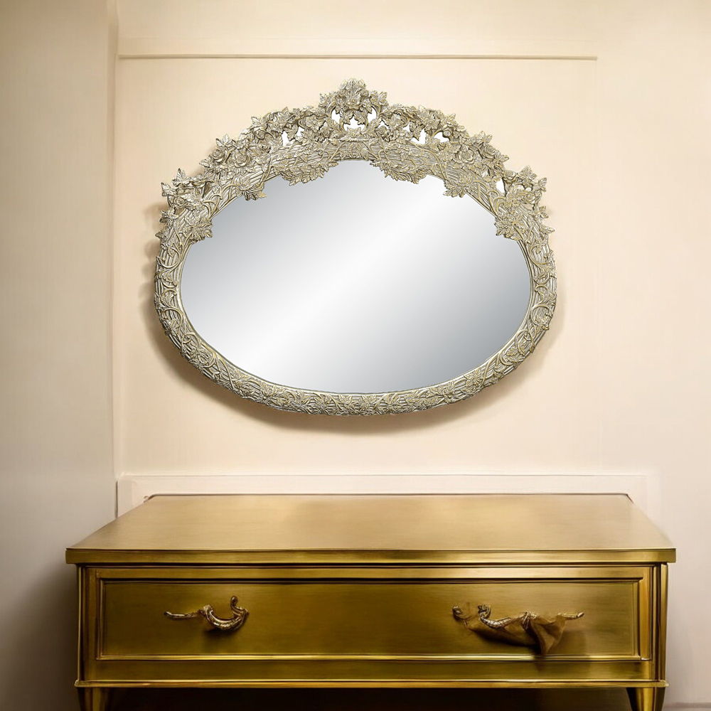 Sorina - 57" Mirror - Antique Gold, beige, view 5