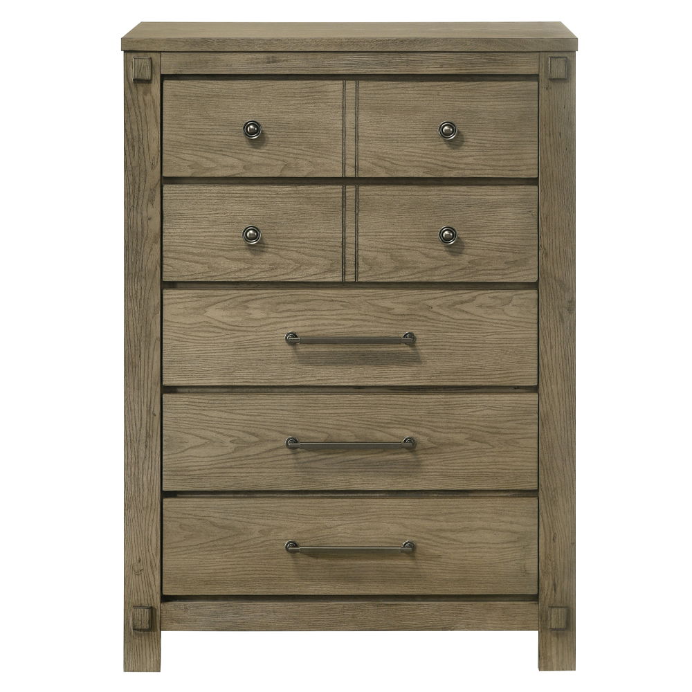 Colton - Chest - Antique White Oak, dark brown, view 8