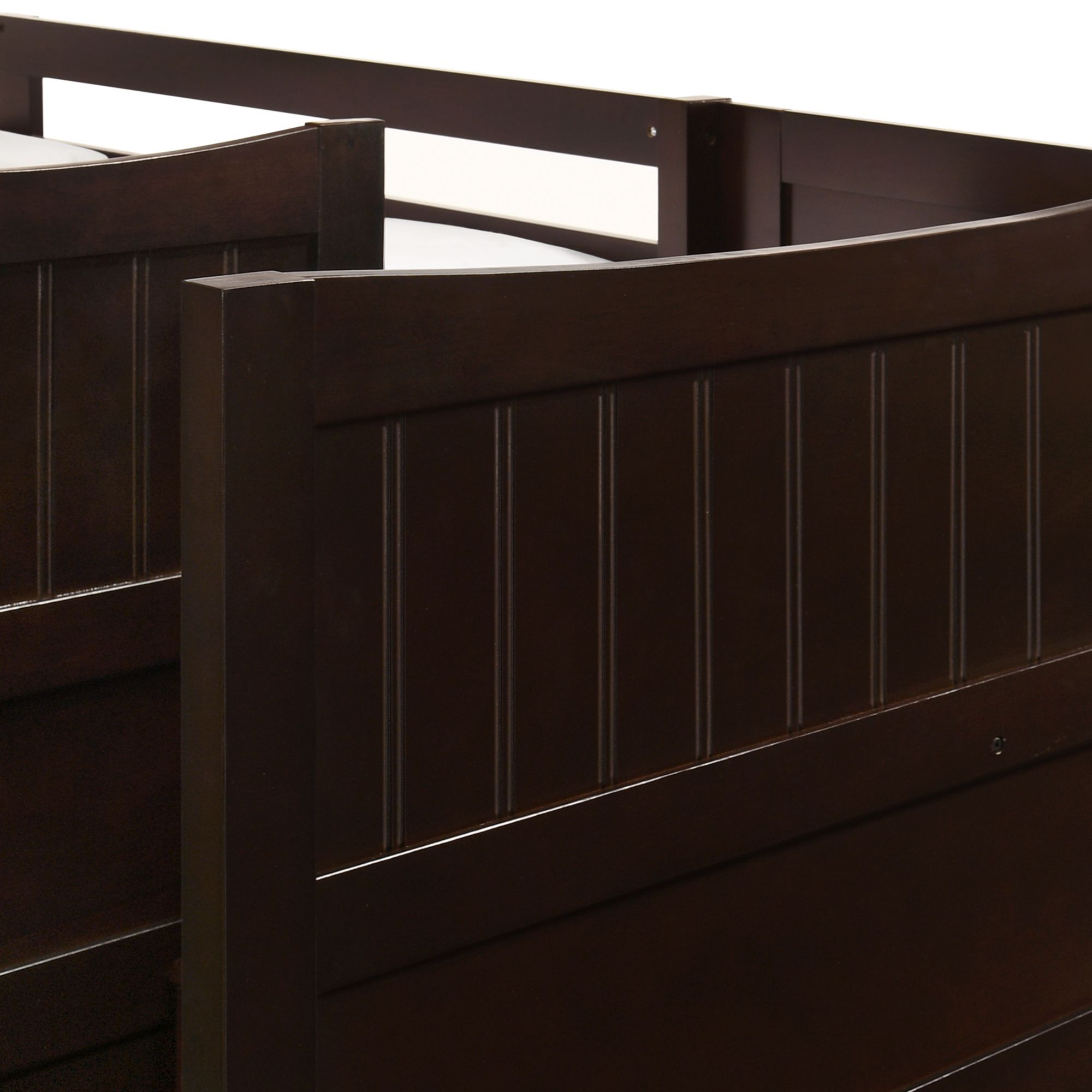 Sami - Twin Over Twin Step Bunk With Right Headboard - Espresso