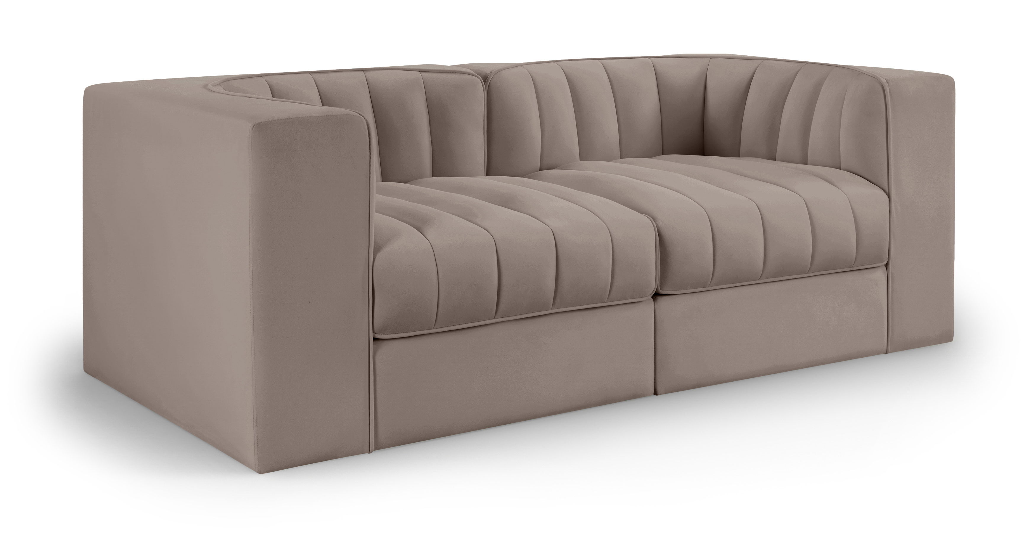 2 Pc · Modular Loveseat With Arms