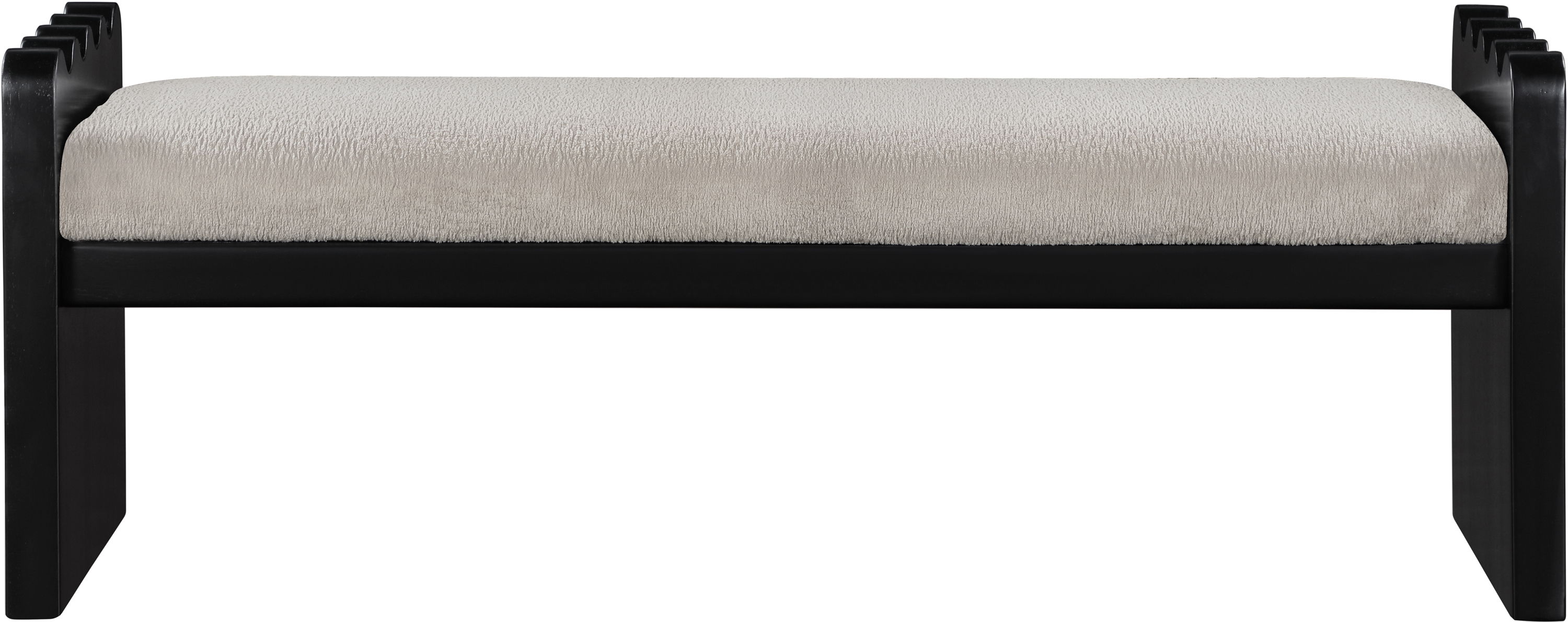 Sonia - Bench With Black Base - Beige