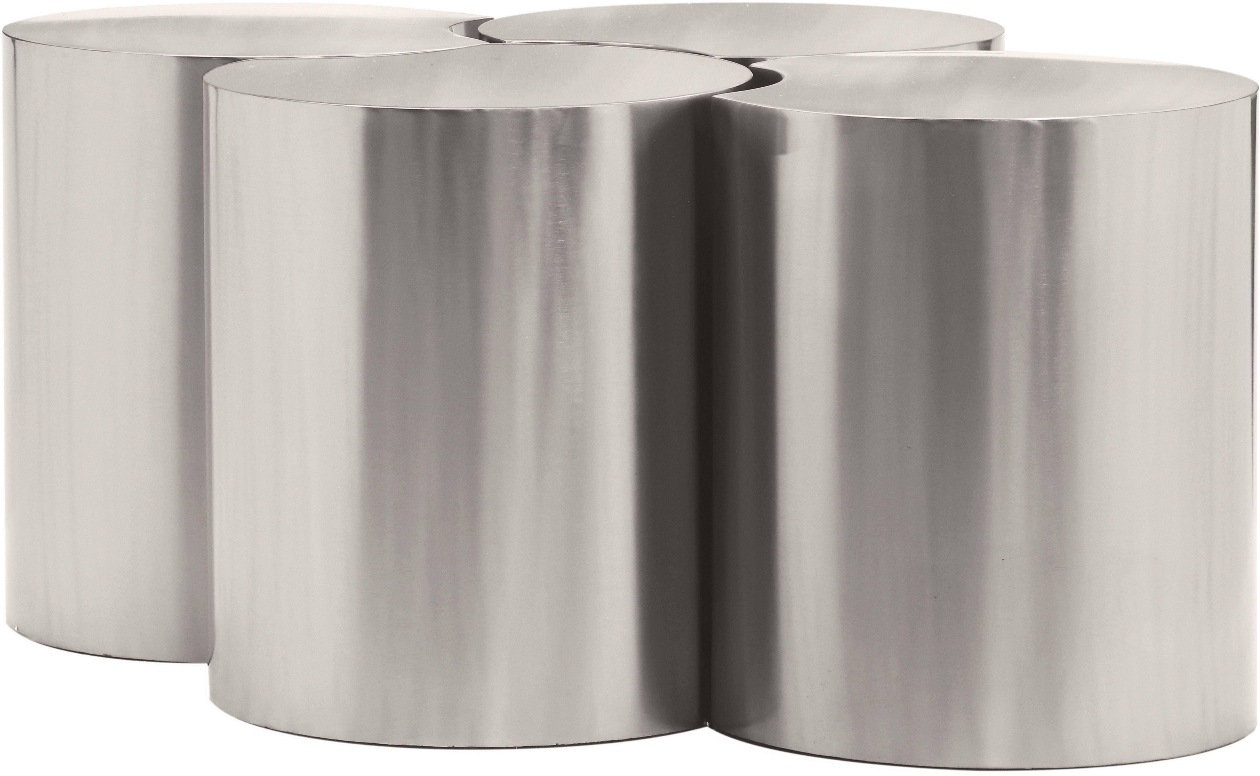 Dimple - 20" 4 Piece Modular Coffee Table - Silver