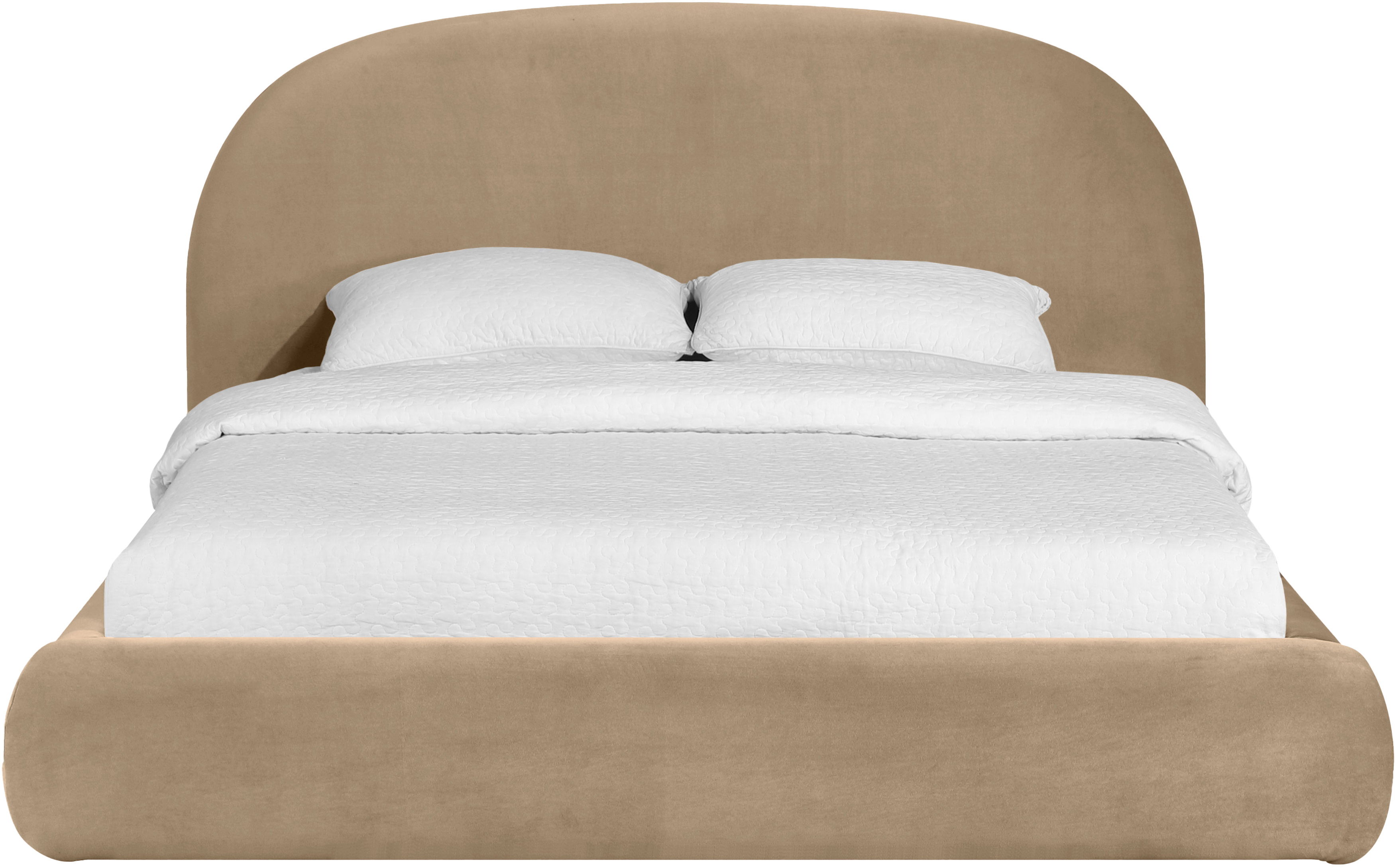 Celine - Upholstered King Bed - Beige
