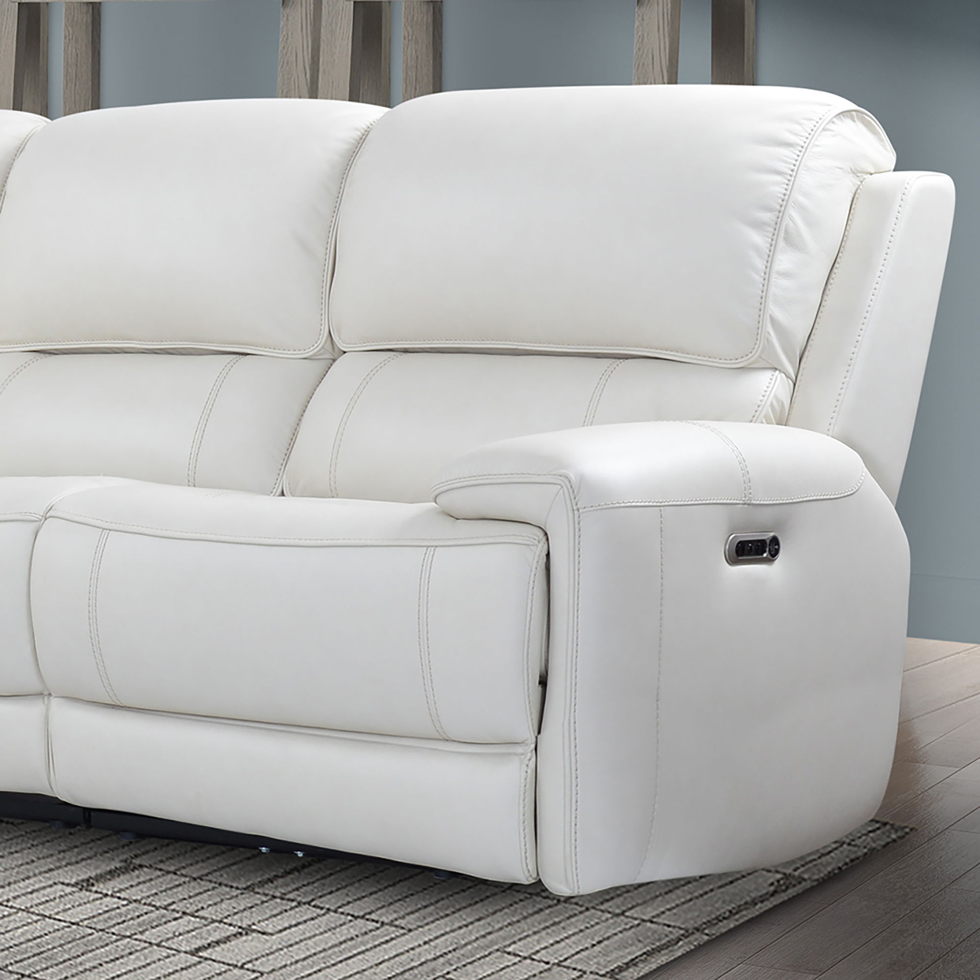 Parker House Empire - Power Right Arm Facing Recliner - Verona Ivory