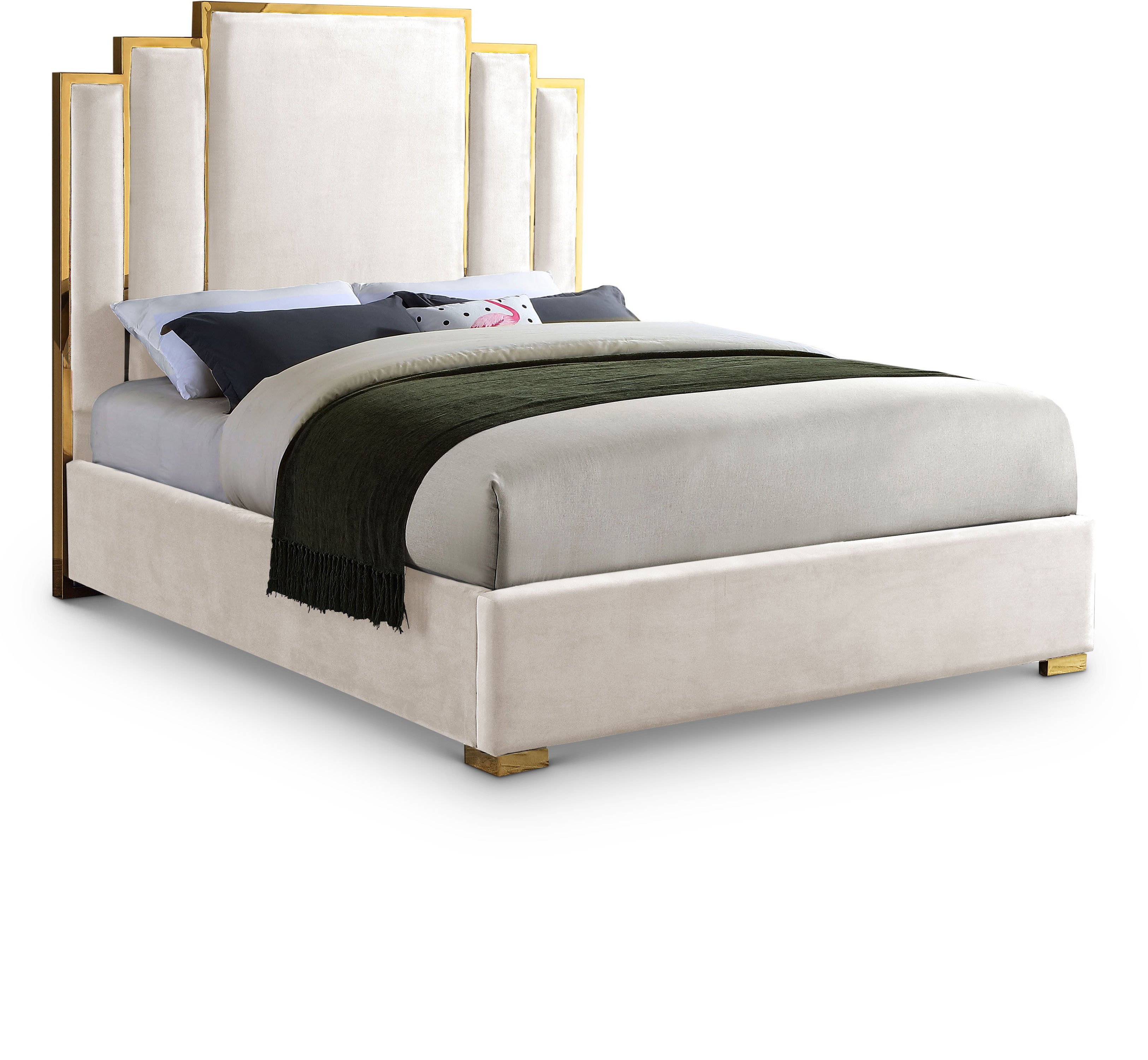 Hugo - King Bed - Cream
