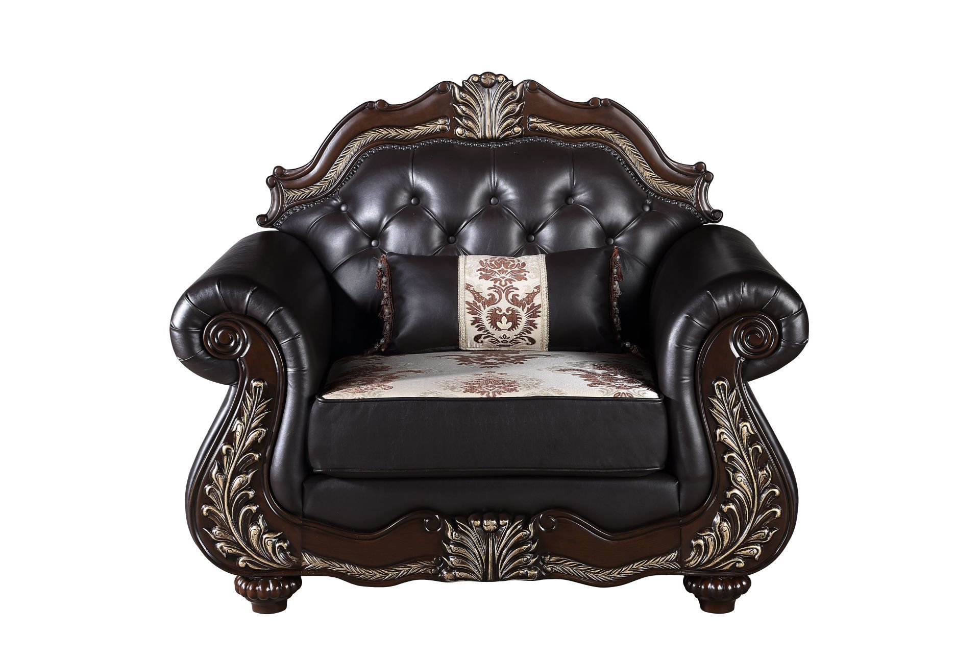 Maximus - Chair Backrest And Legs - Dark Brown