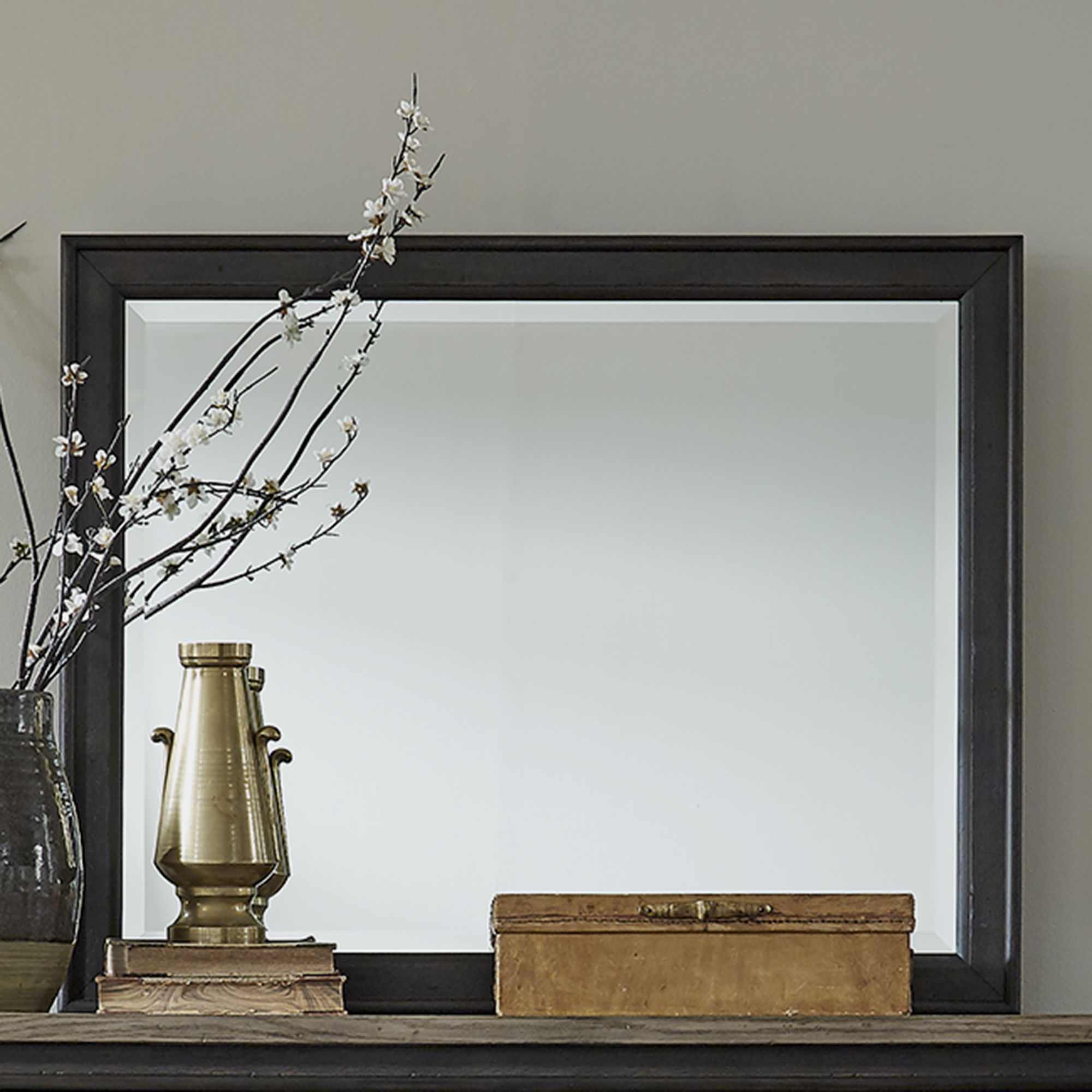 Liberty Furniture Americana Farmhouse - Landscape Mirror - Black