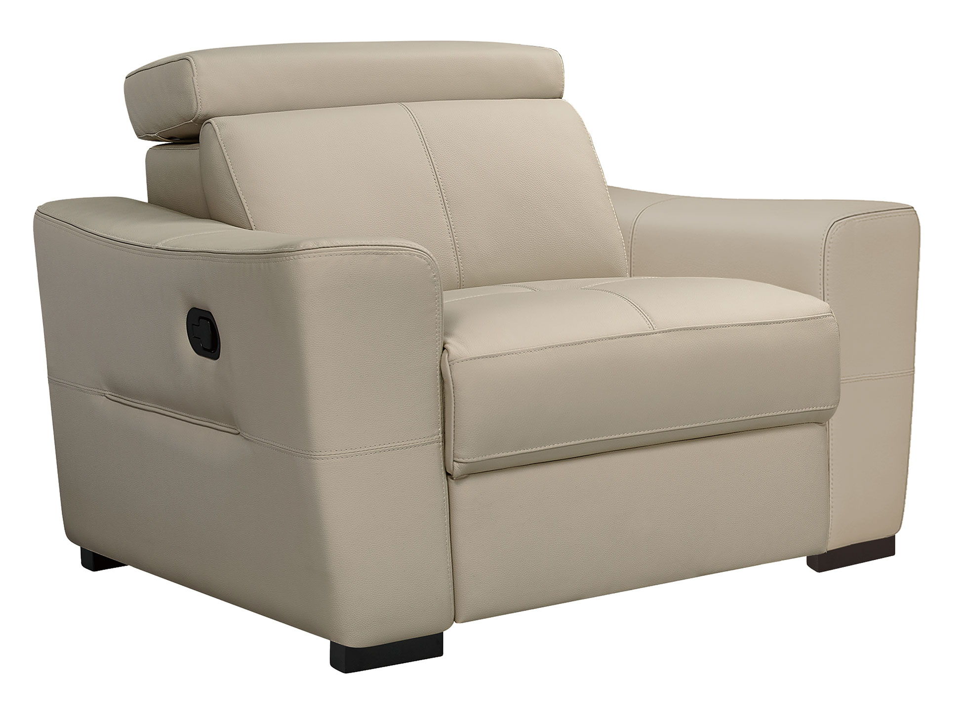 6021 - Armchair With Manual Recliner - Cream