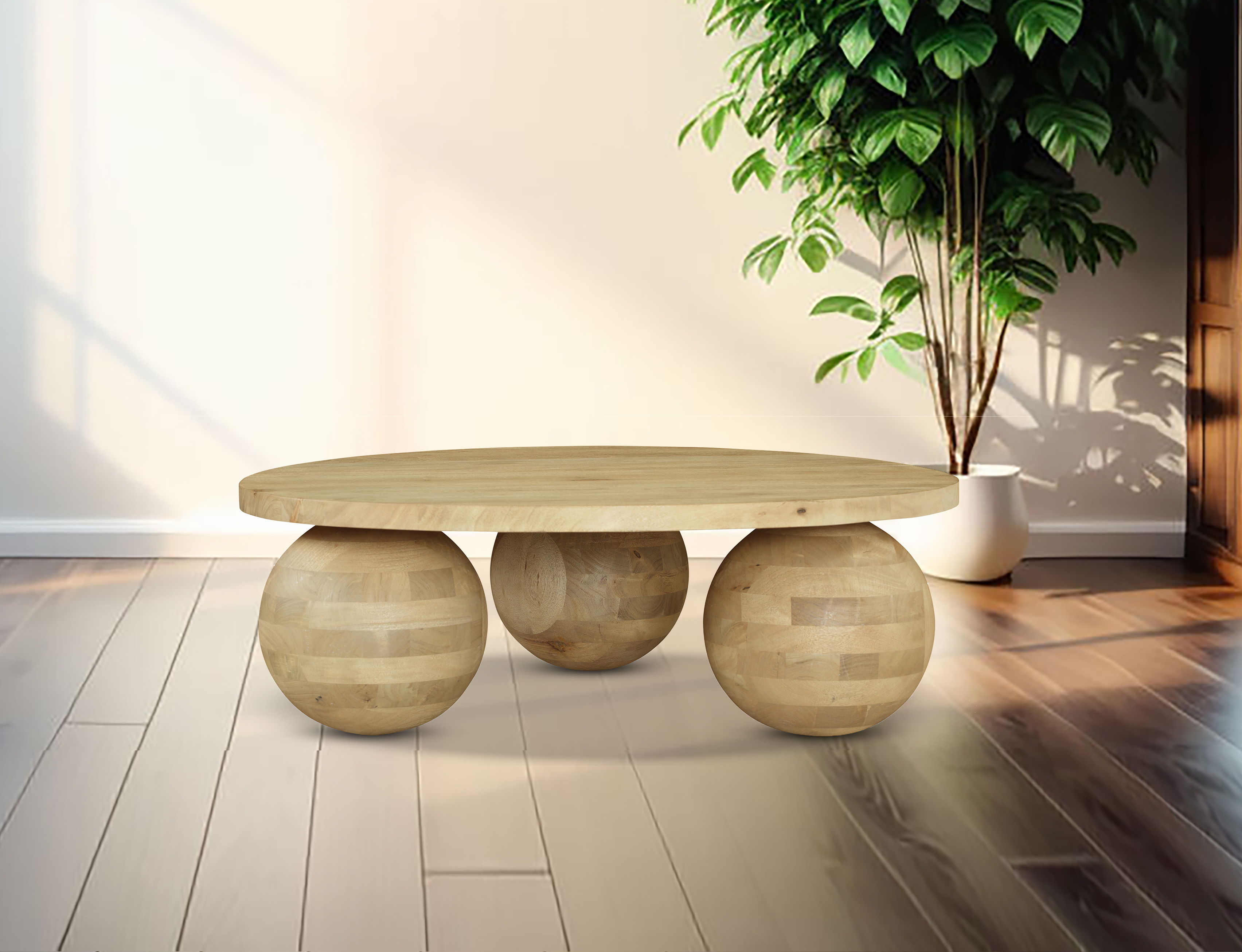 Spherical - Coffee Table - Natural Oak
