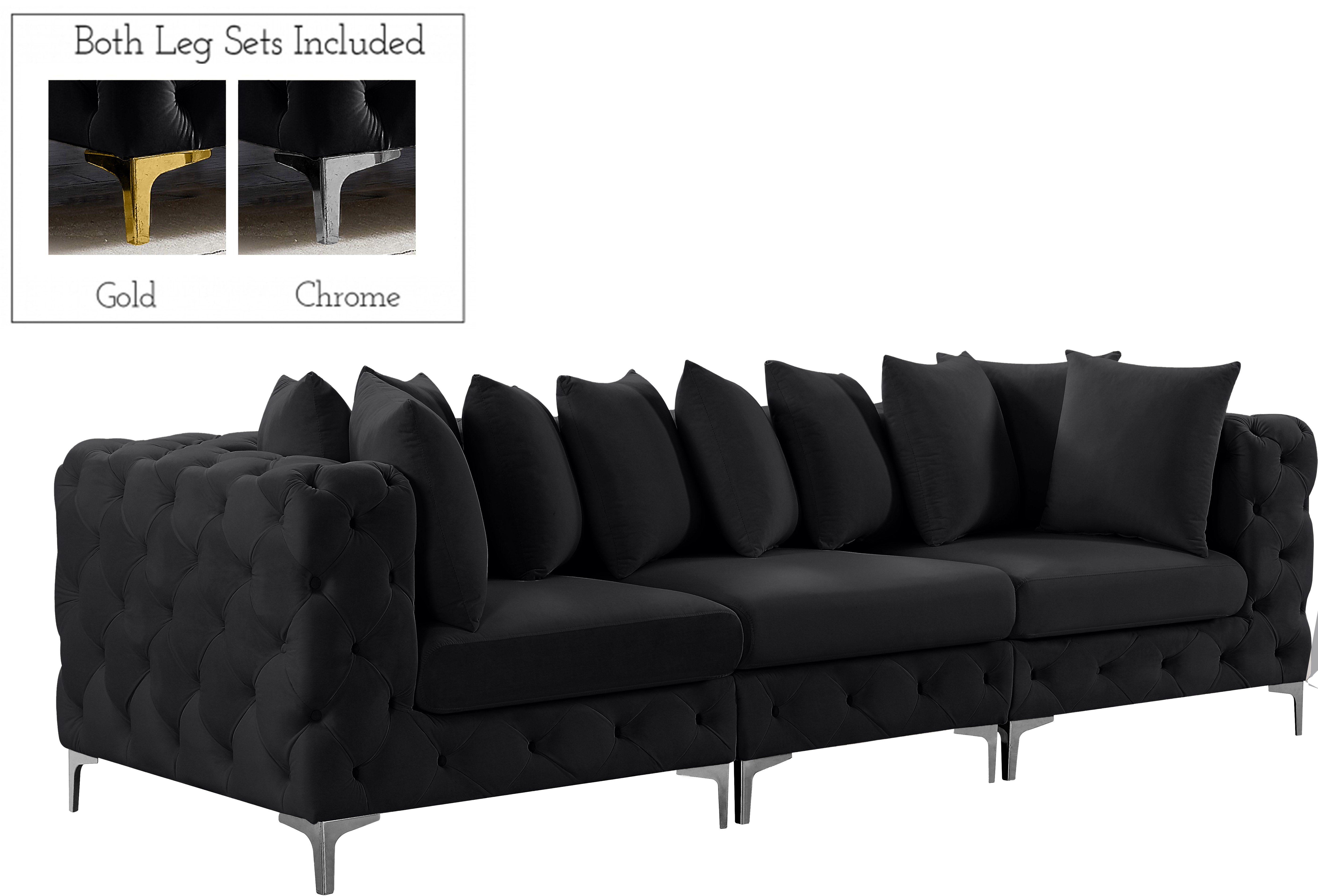 Tremblay - 3 Piece Modular Sofa - Black