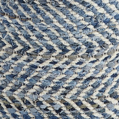 Chevron - Pouf - Blue, blue, view 4
