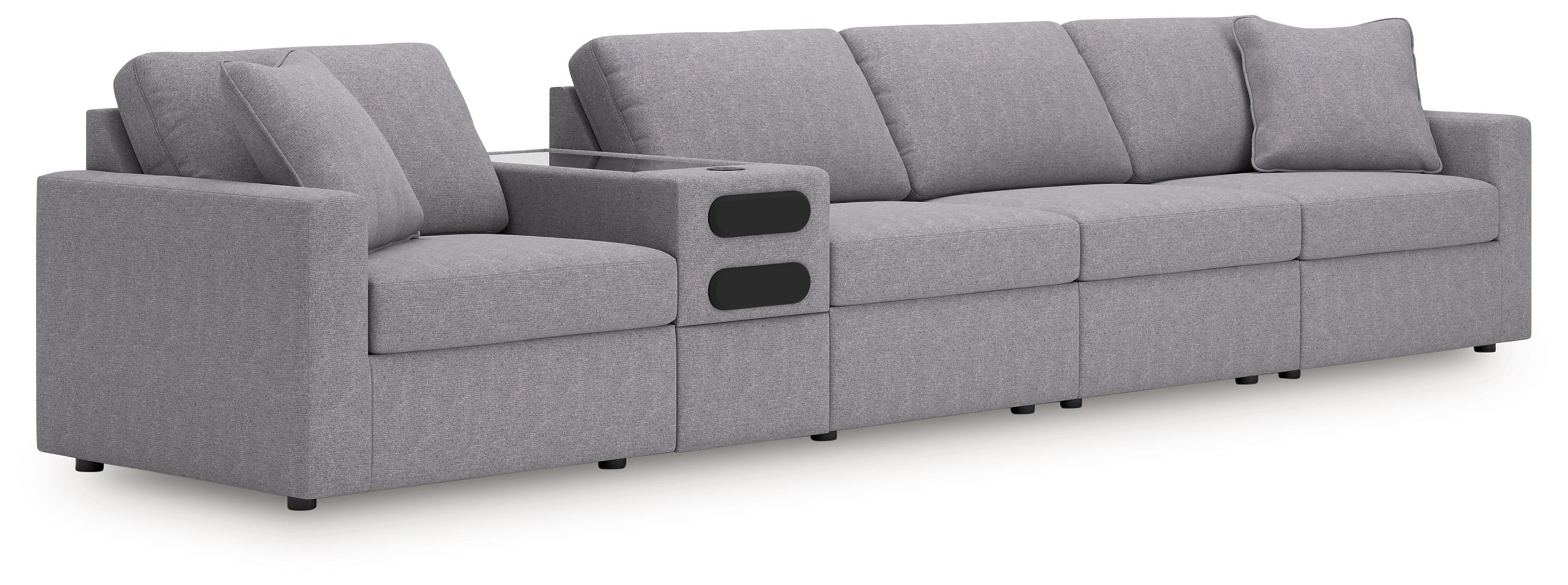 5 Pc · Sectional With Audio Console