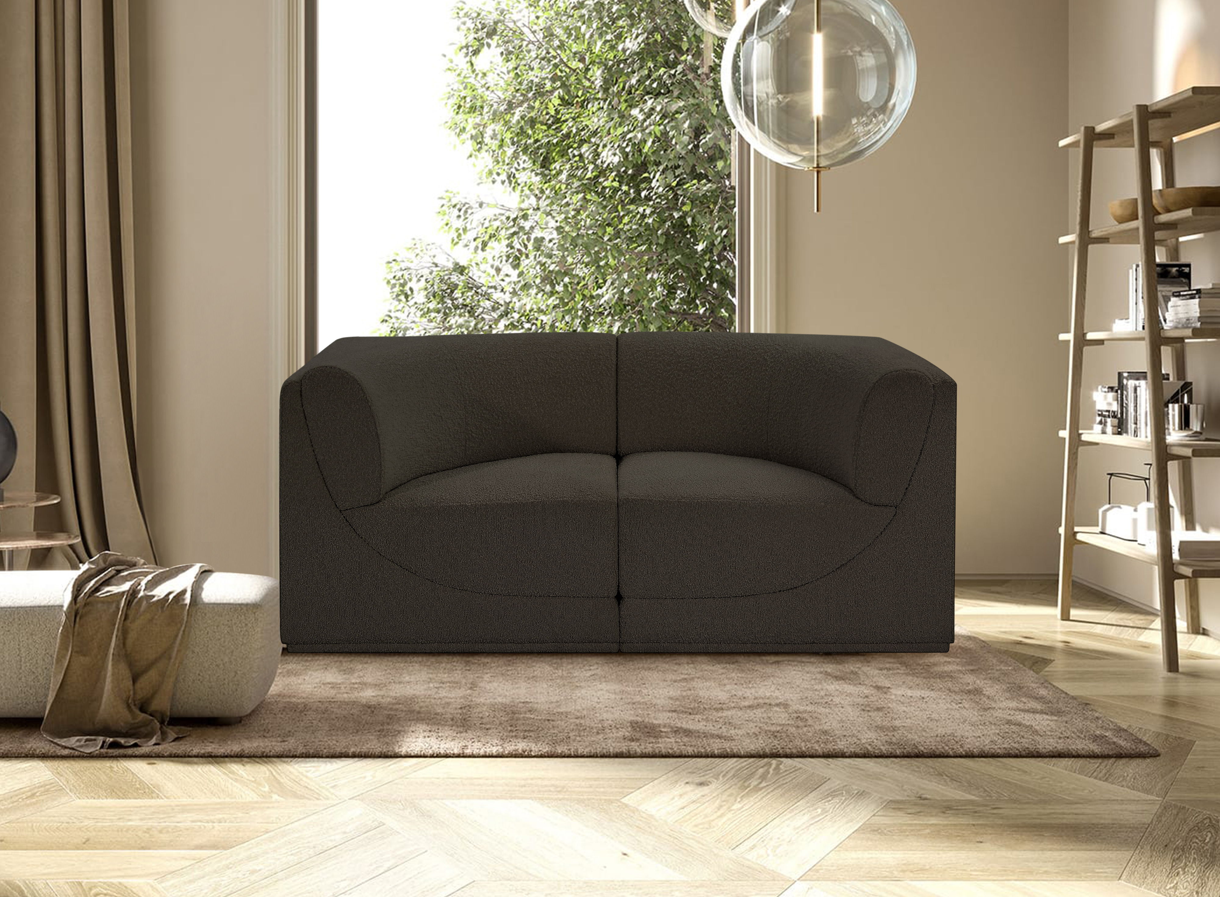 Ollie - 2 Piece Modular Sofa - Brown