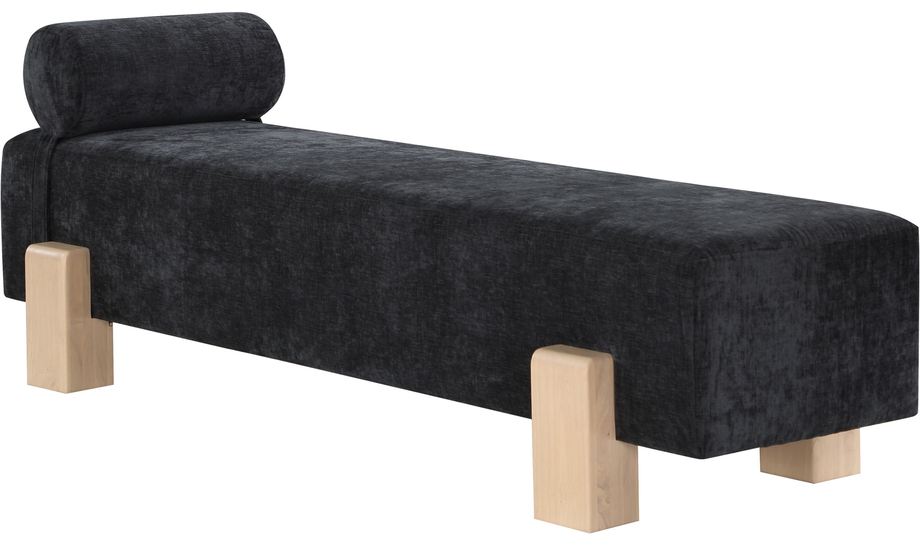Edison - Fabric Bench - Black