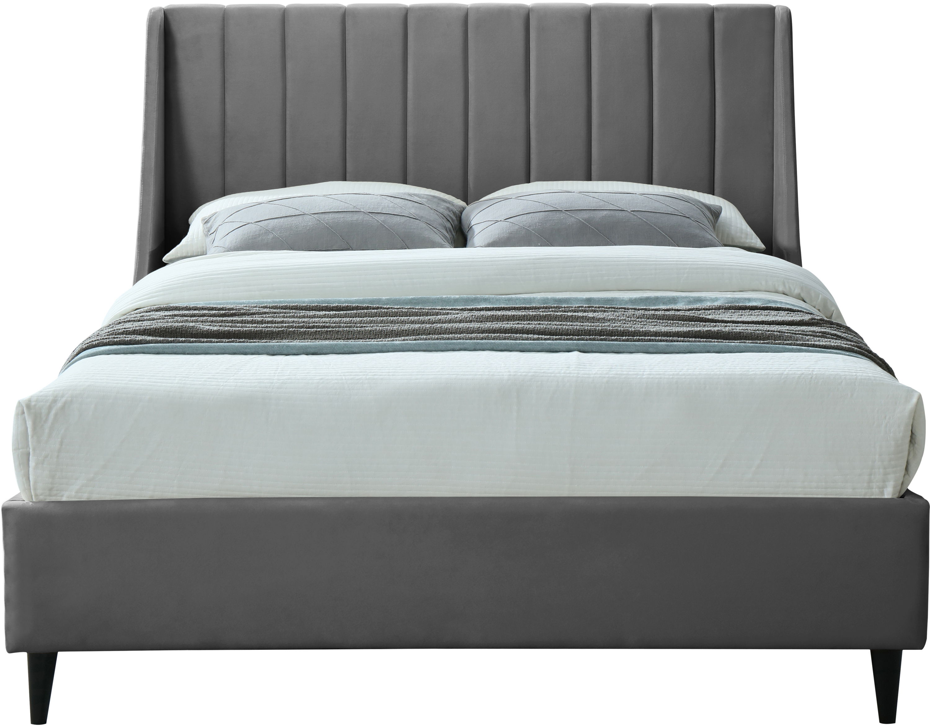 Eva - Queen Bed - Gray