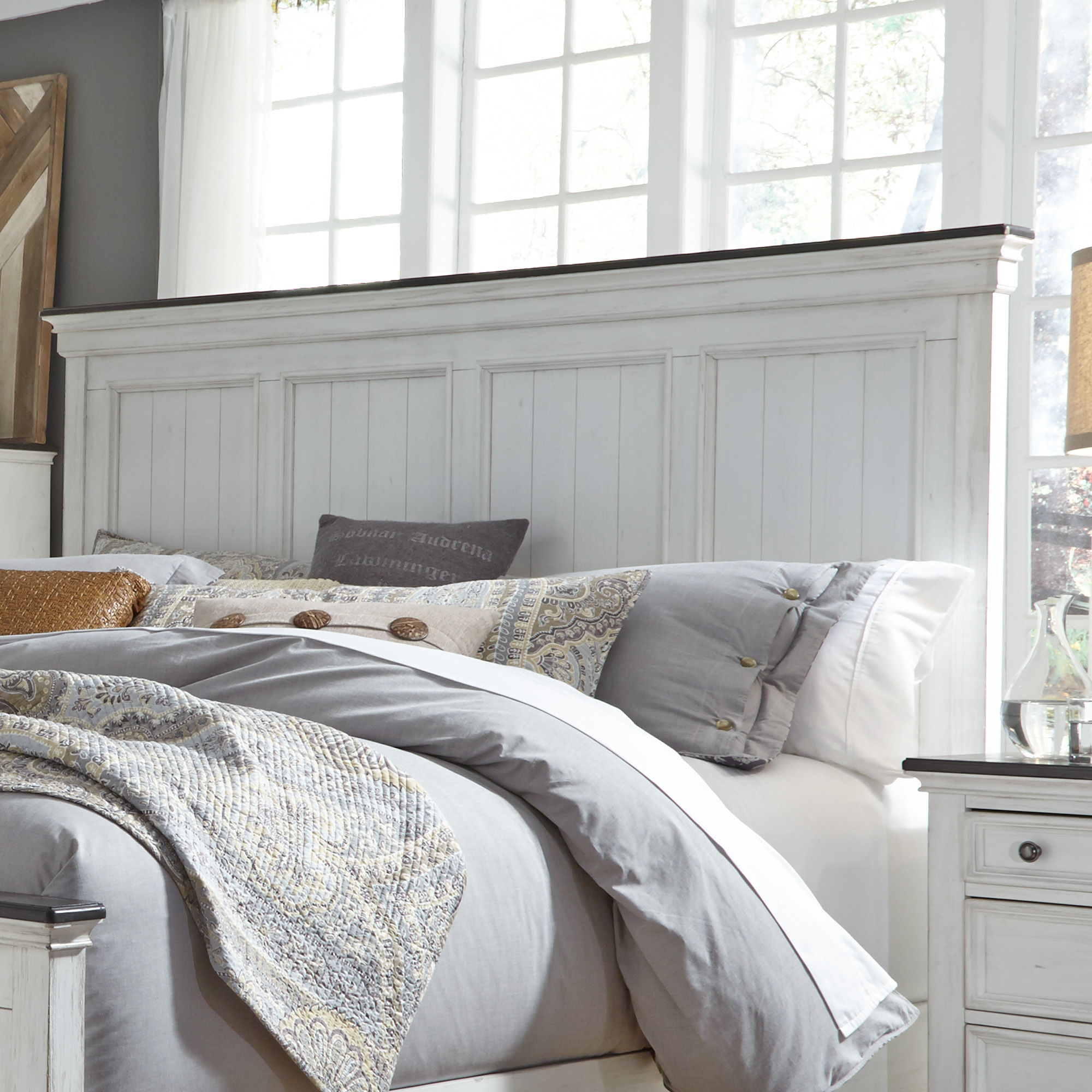 Liberty Furniture Allyson Park - King Panel Headboard - White