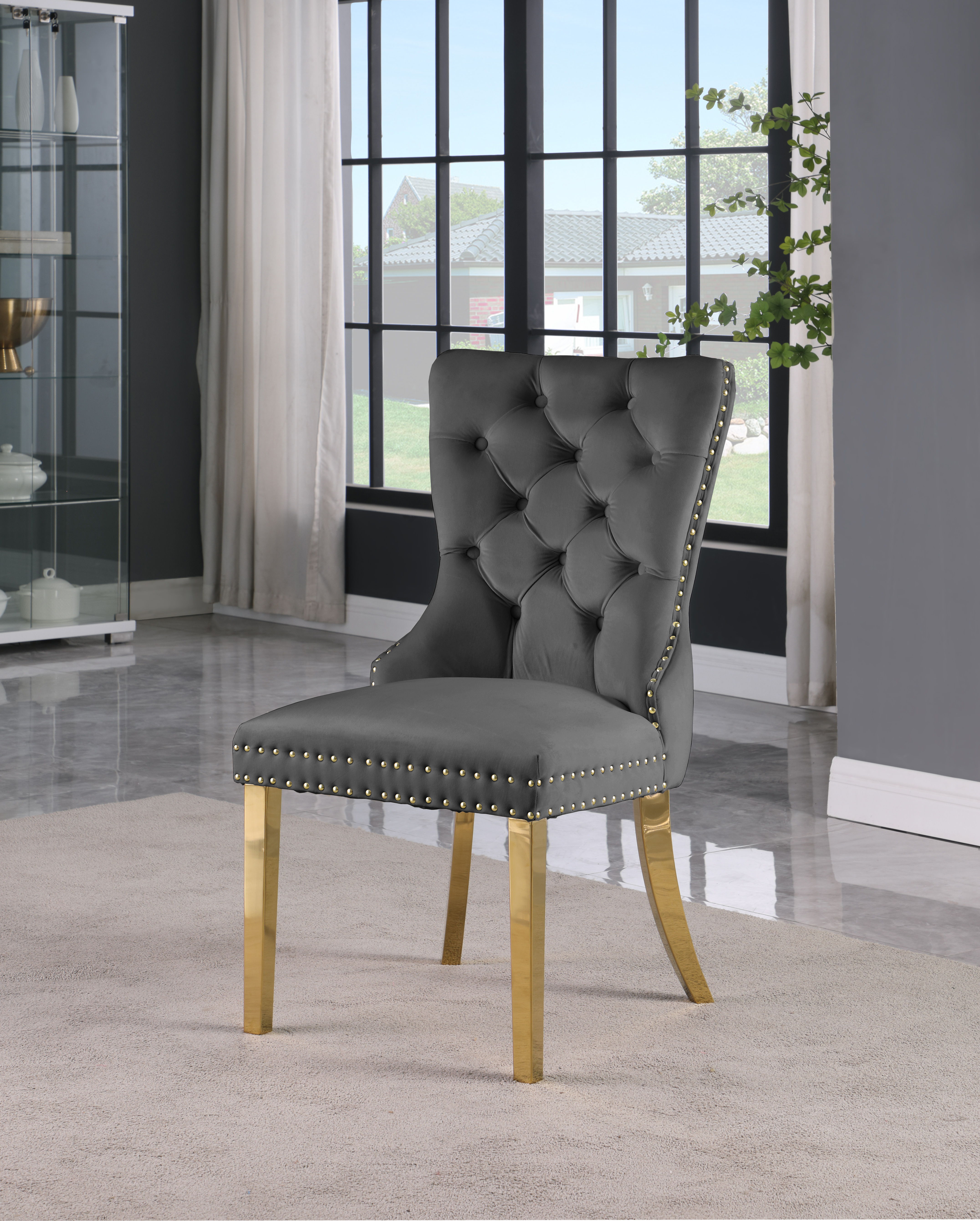 Carmen - Dining Chair (Set of 2) - Gray