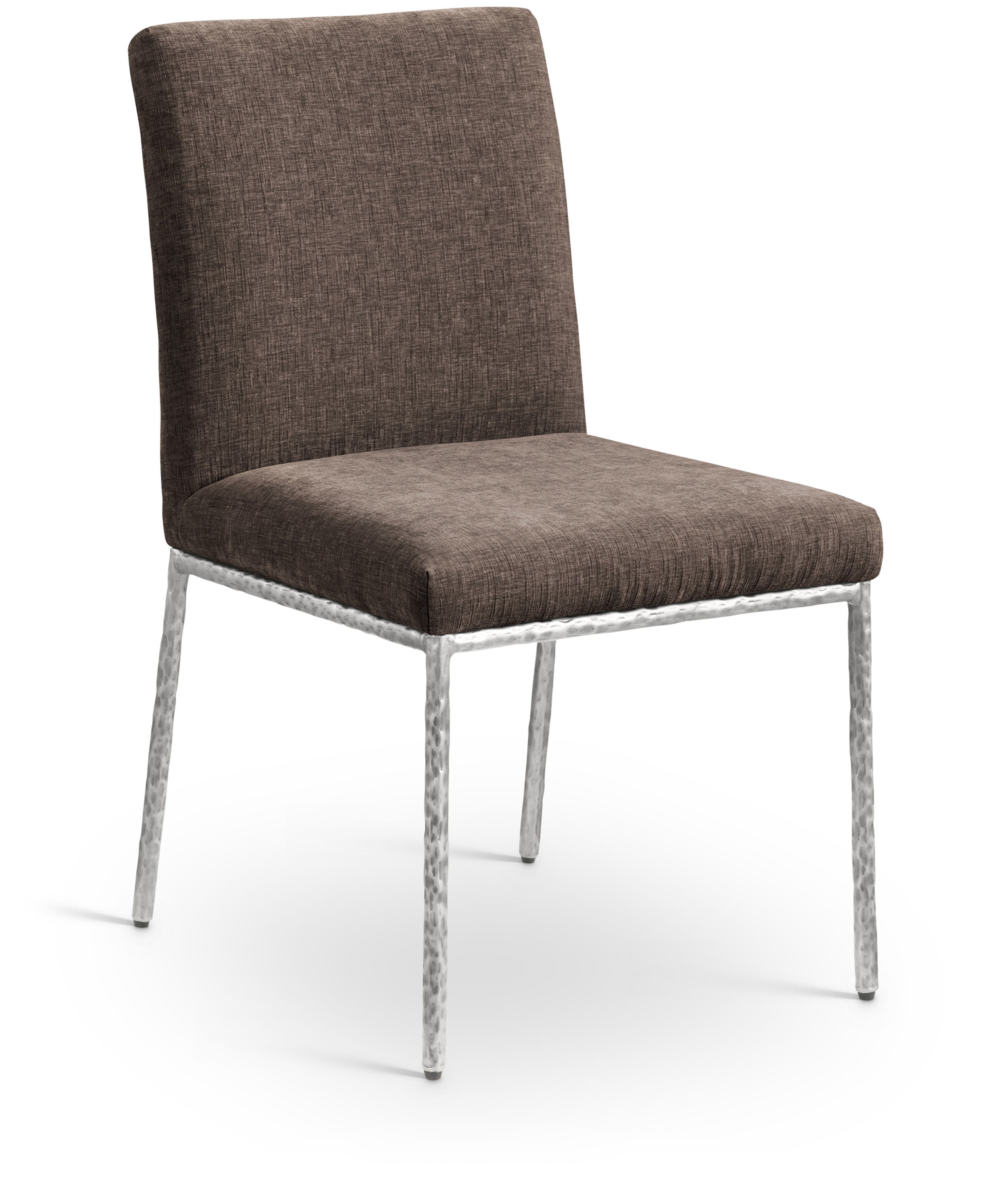 Reeves - Chenille Fabric Upholstered Dining Side Chair (Set of 2) - Brown