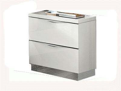 Onda - Accent Mini Nightstand - White