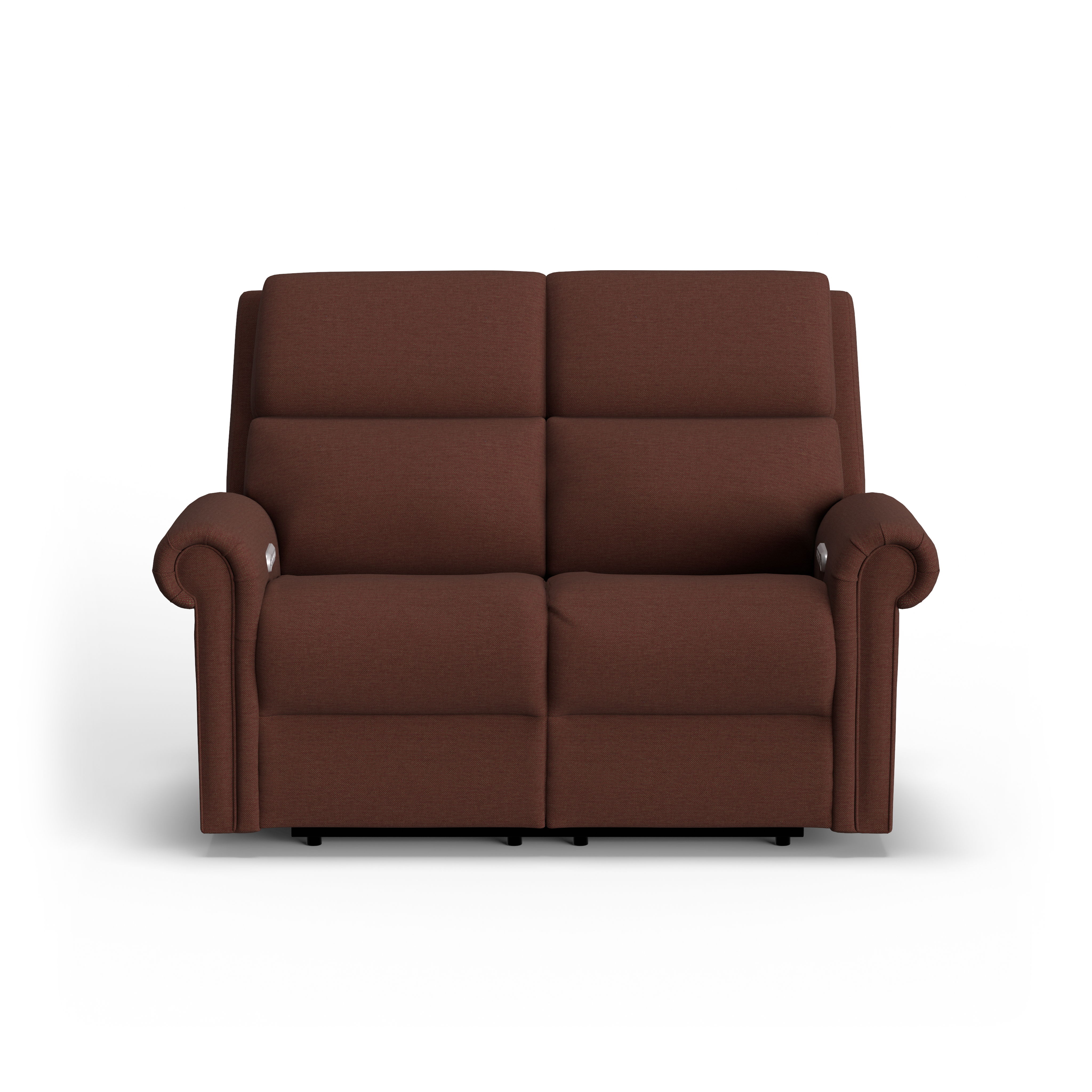 Bernard - Power Reclining Loveseat With Power Headrest & Lumbar, Nailhead Trim, blue, view 5