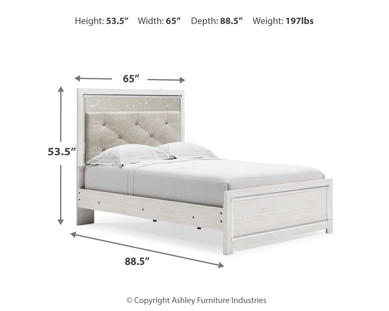 Ashley Furniture Altyra - Full Panel Bed - White - Image 10