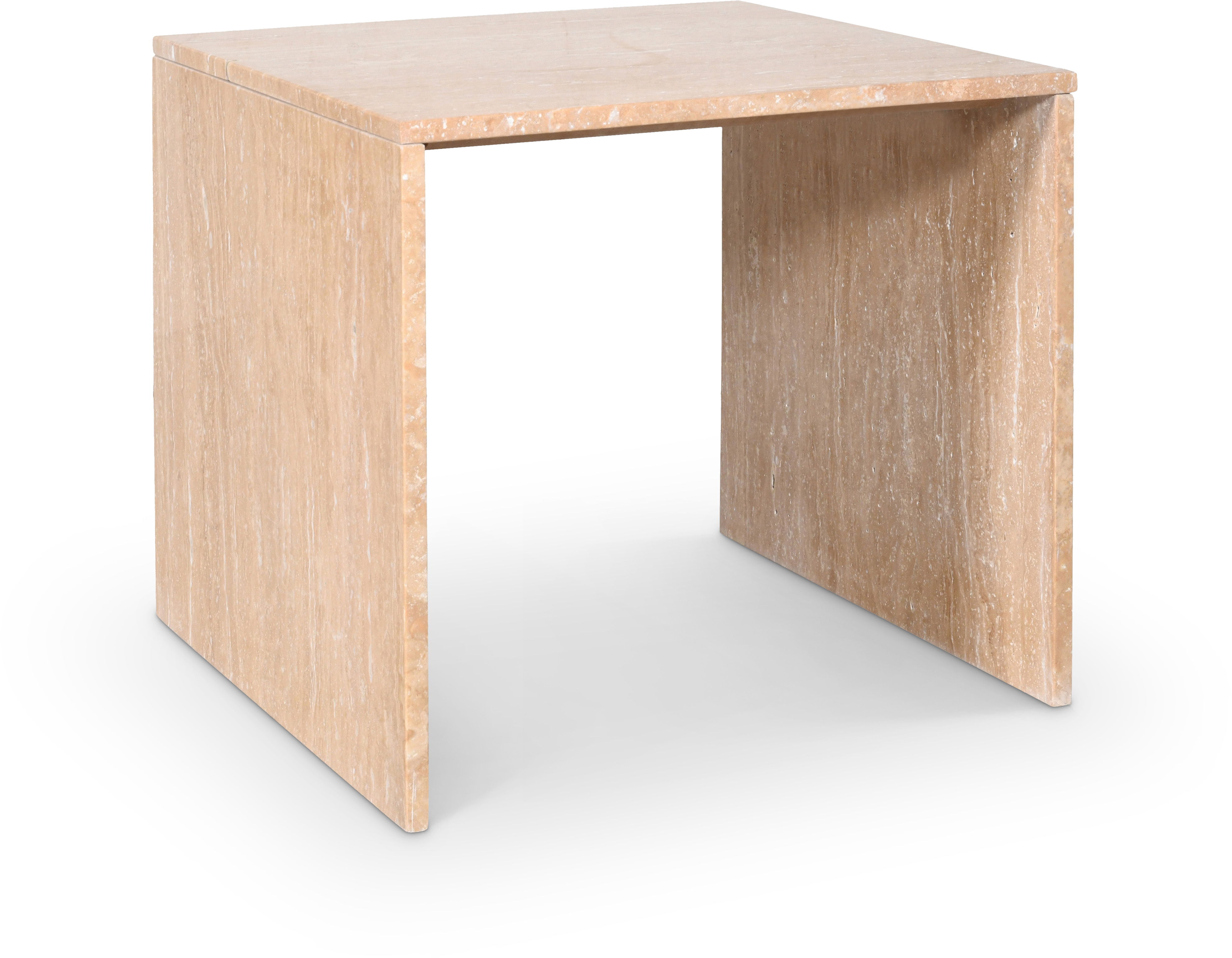 Vernazza - Travertine End / Side Table - Natural